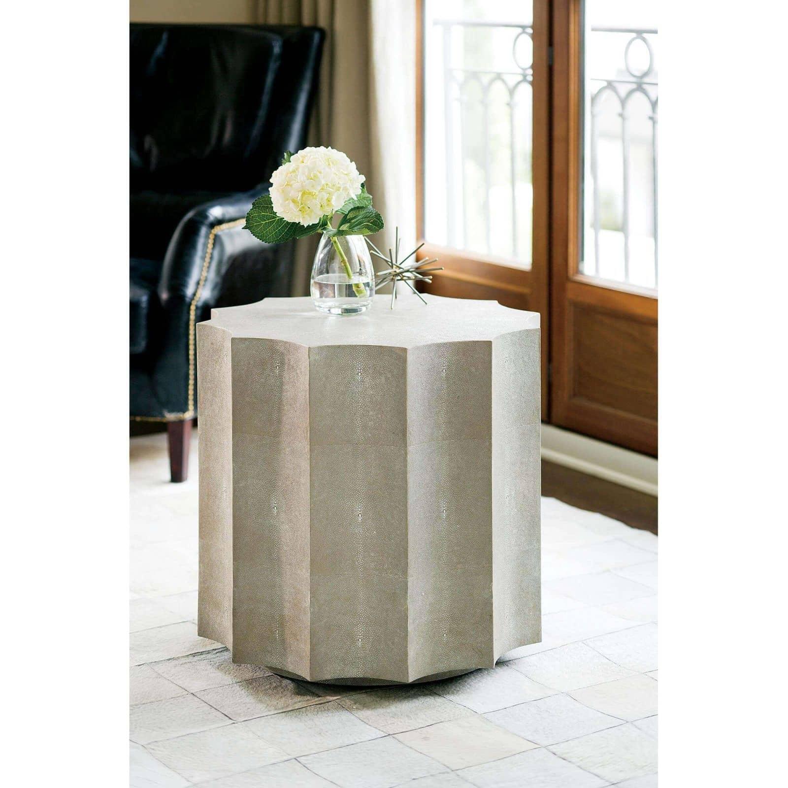 Marilyn Shagreen Scalloped Table - Image 2