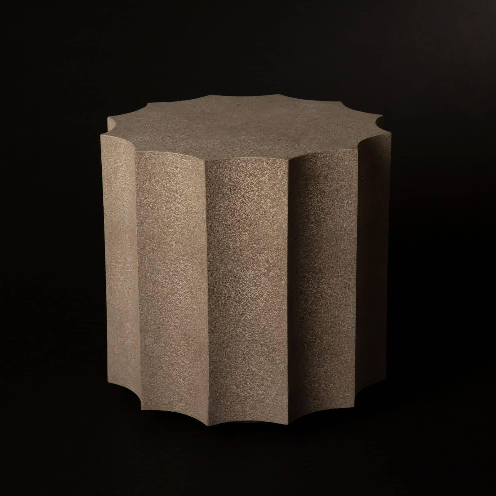 Marilyn Shagreen Scalloped Table - Image 3