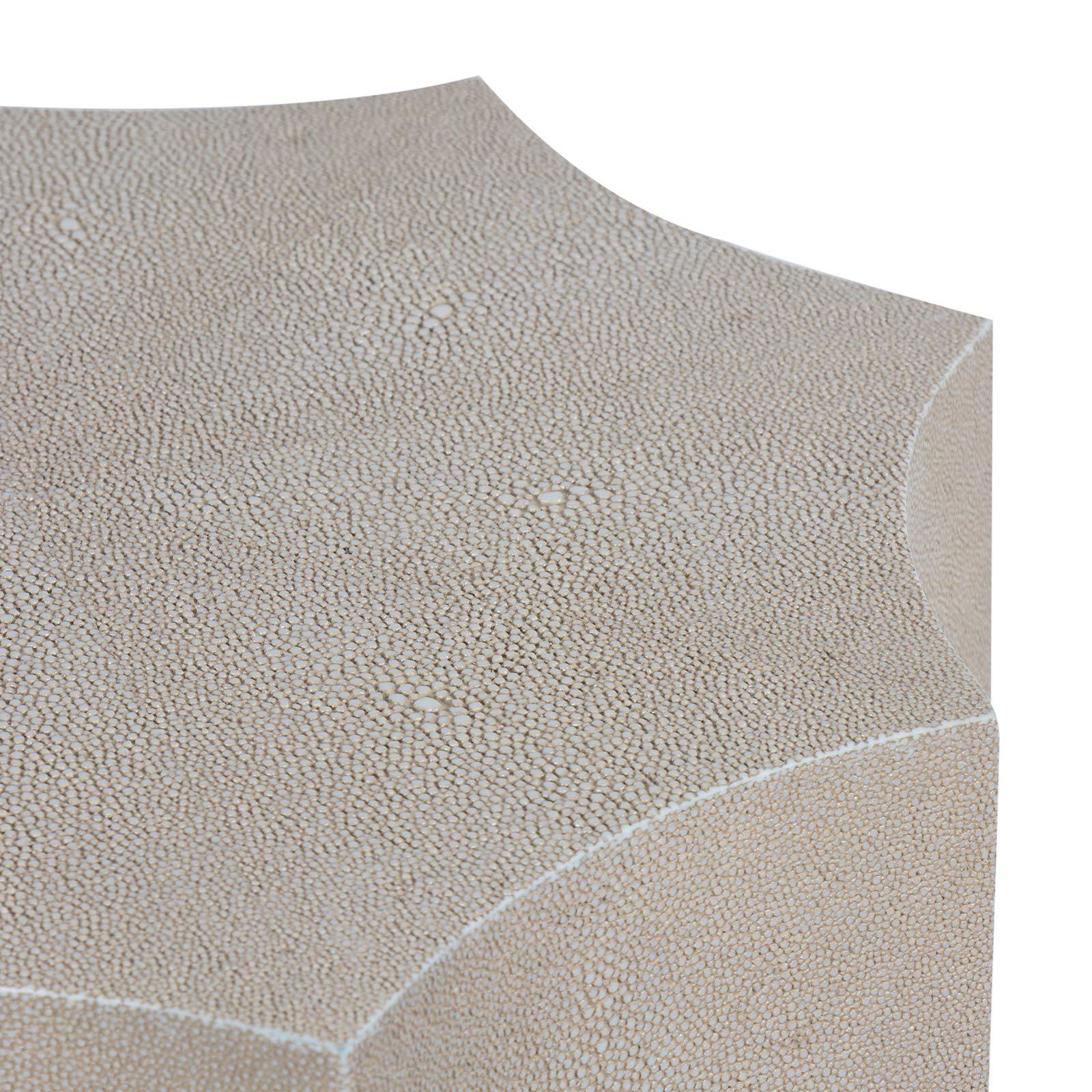 Marilyn Shagreen Side Table Small | Ivory Grey - Image 2