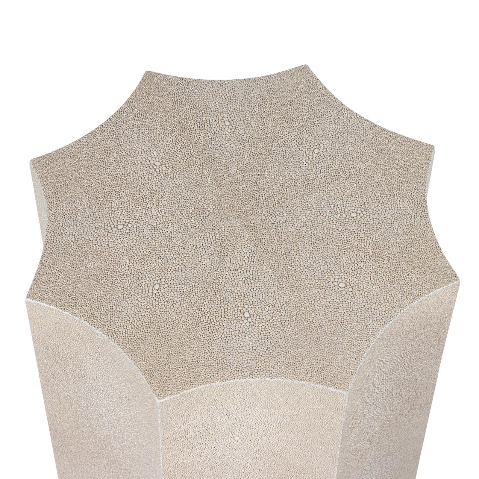 Marilyn Shagreen Side Table Small | Ivory Grey - Image 3