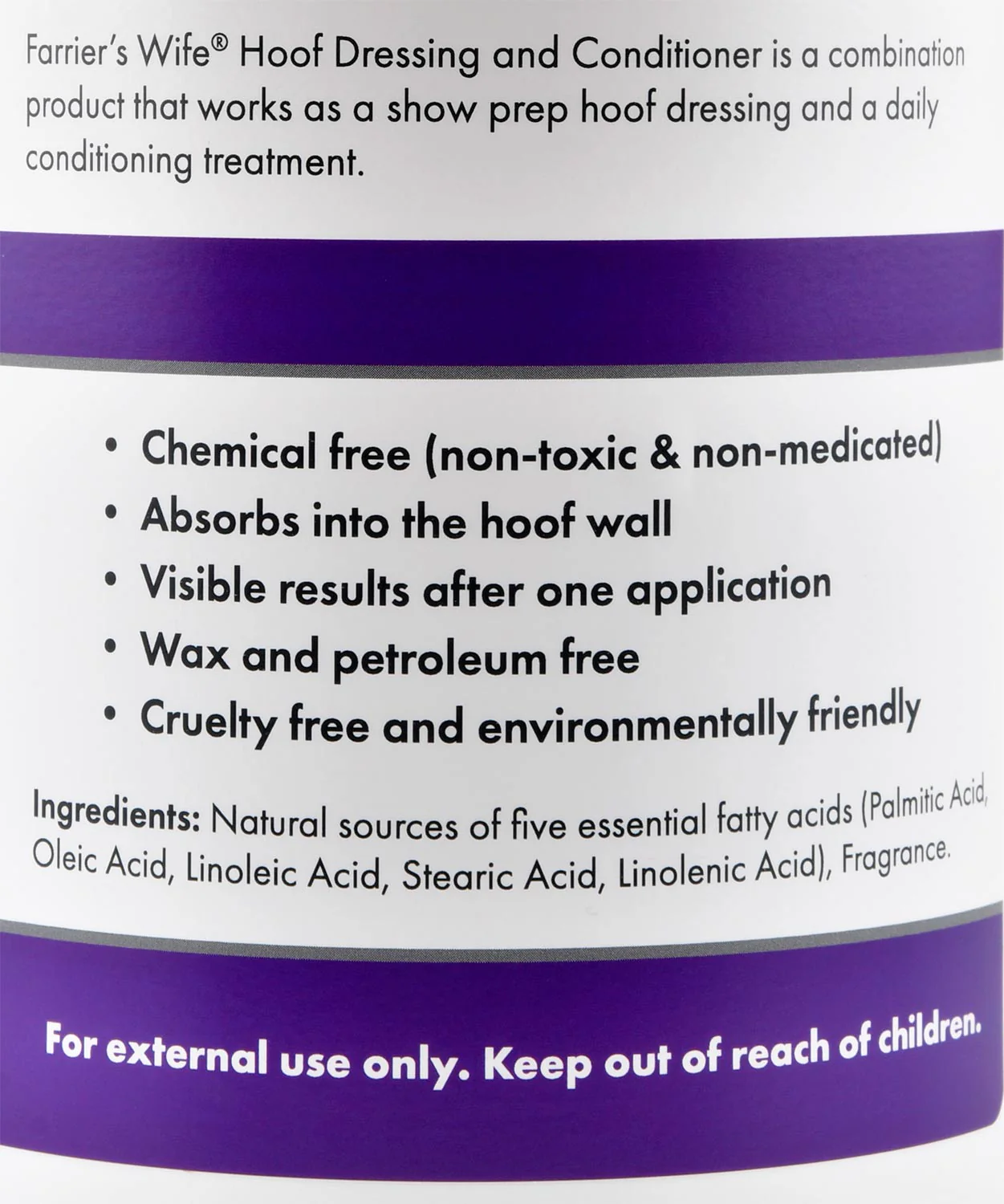 Farrier's Wife Hoof Dressing, 30 oz - Image 3
