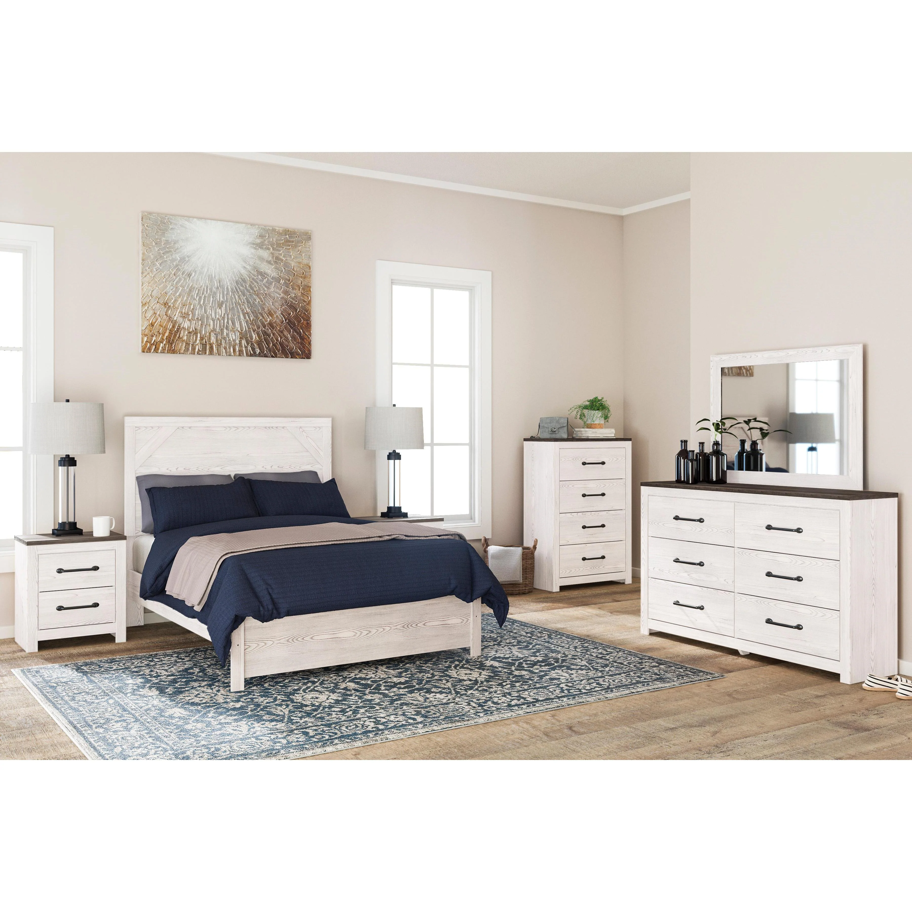Signature Design by Ashley Gerridan B1190B12 5 pc Full Panel Bedroom Set - Image 1