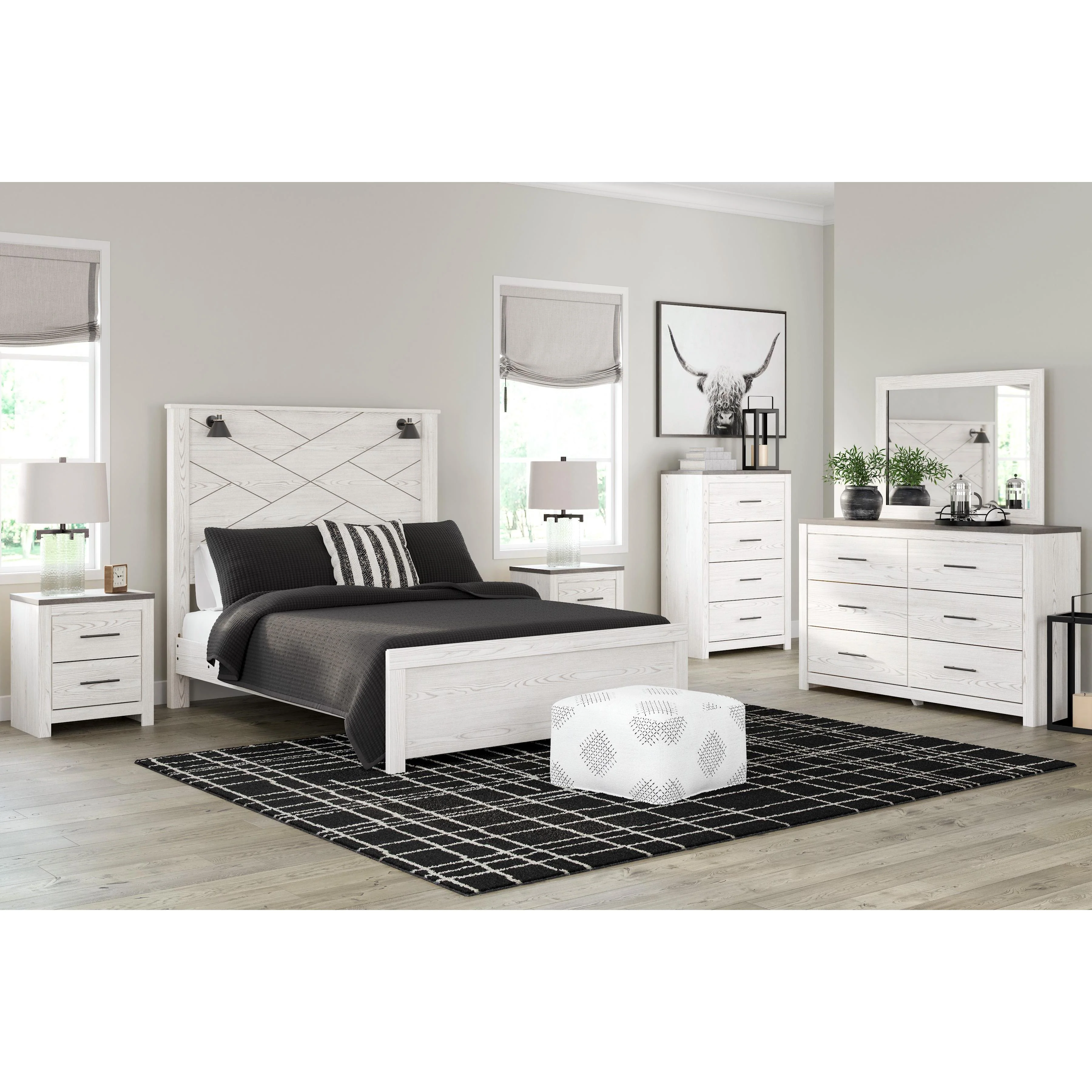 Signature Design by Ashley Gerridan B1190B15 6 pc Queen Panel Bedroom Set - Image 1