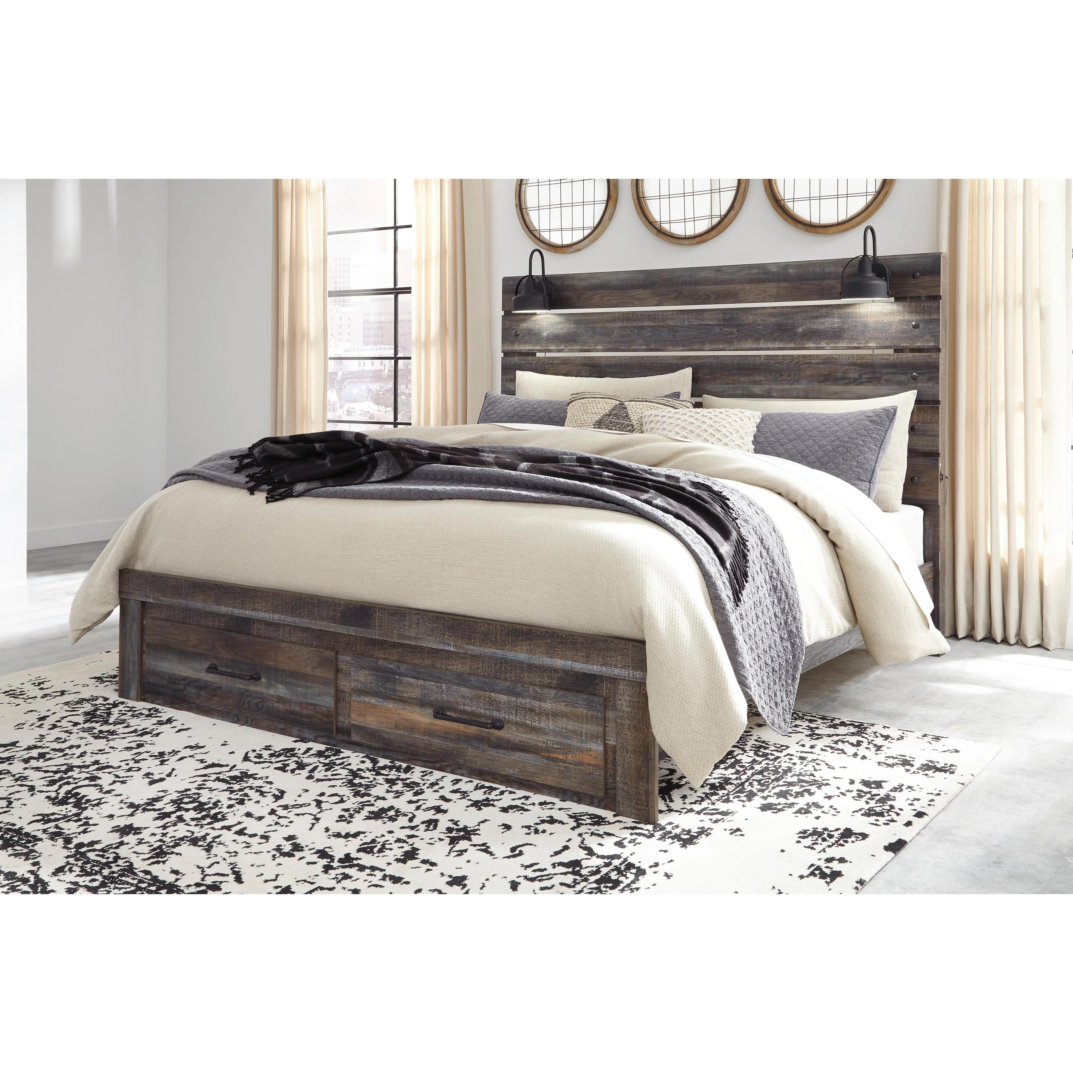 Signature Design by Ashley Drystan B211B58 5 pc King Panel Storage Bedroom Set - Image 2