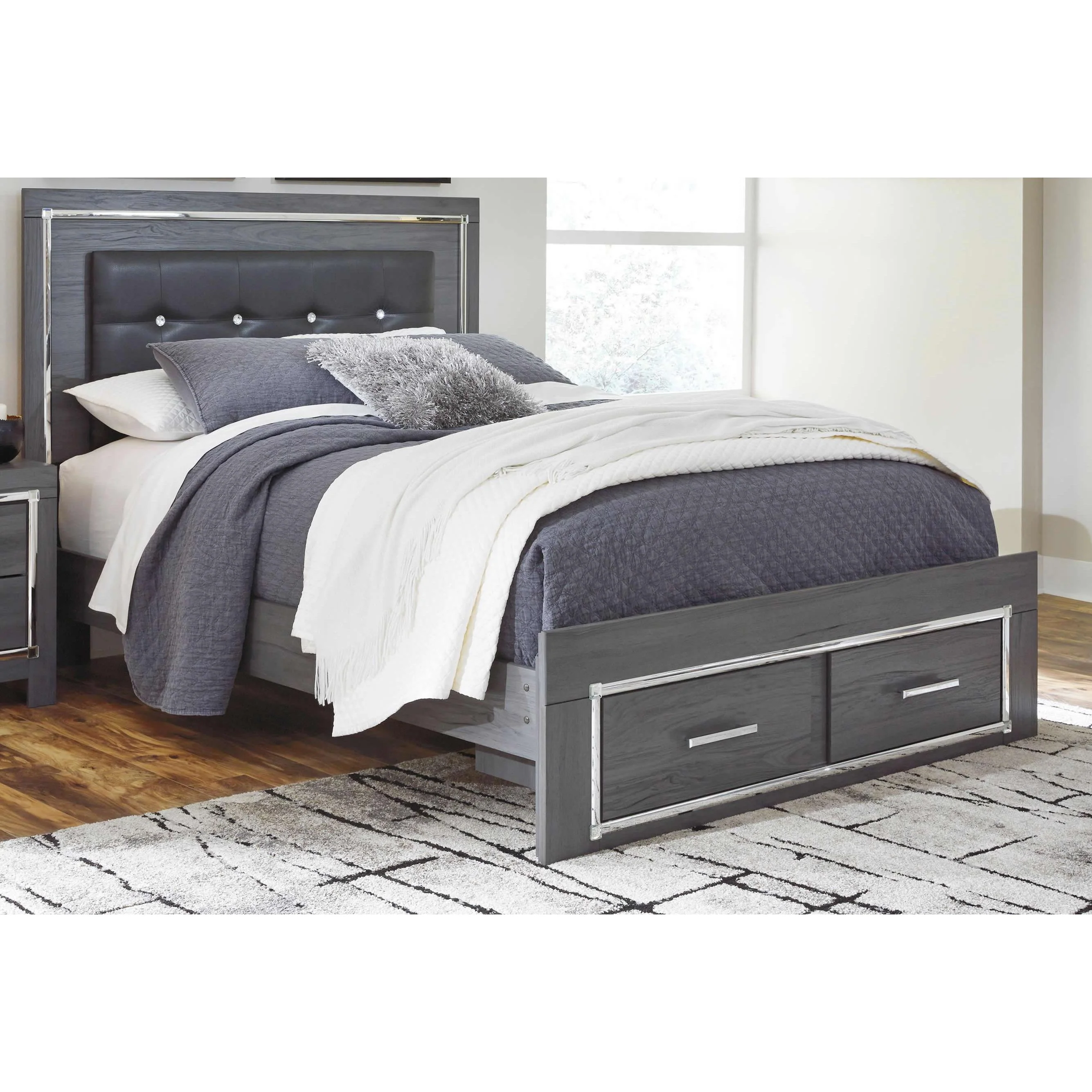 Signature Design by Ashley Lodanna B214B20 6 pc Queen Panel Storage Bedroom Set - Image 2