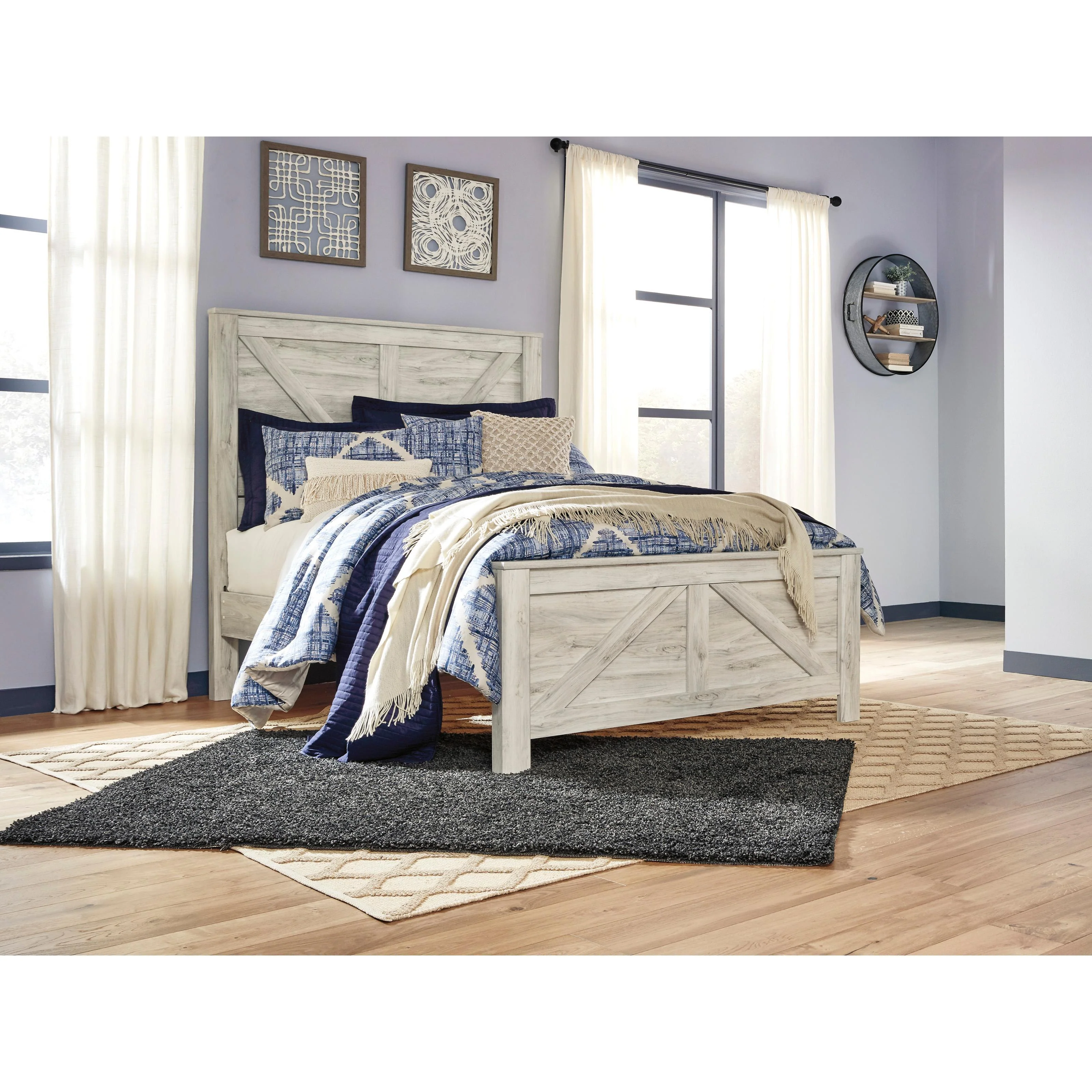 Signature Design by Ashley Bellaby B331B13 7 pc Queen Panel Bedroom Set - Image 2