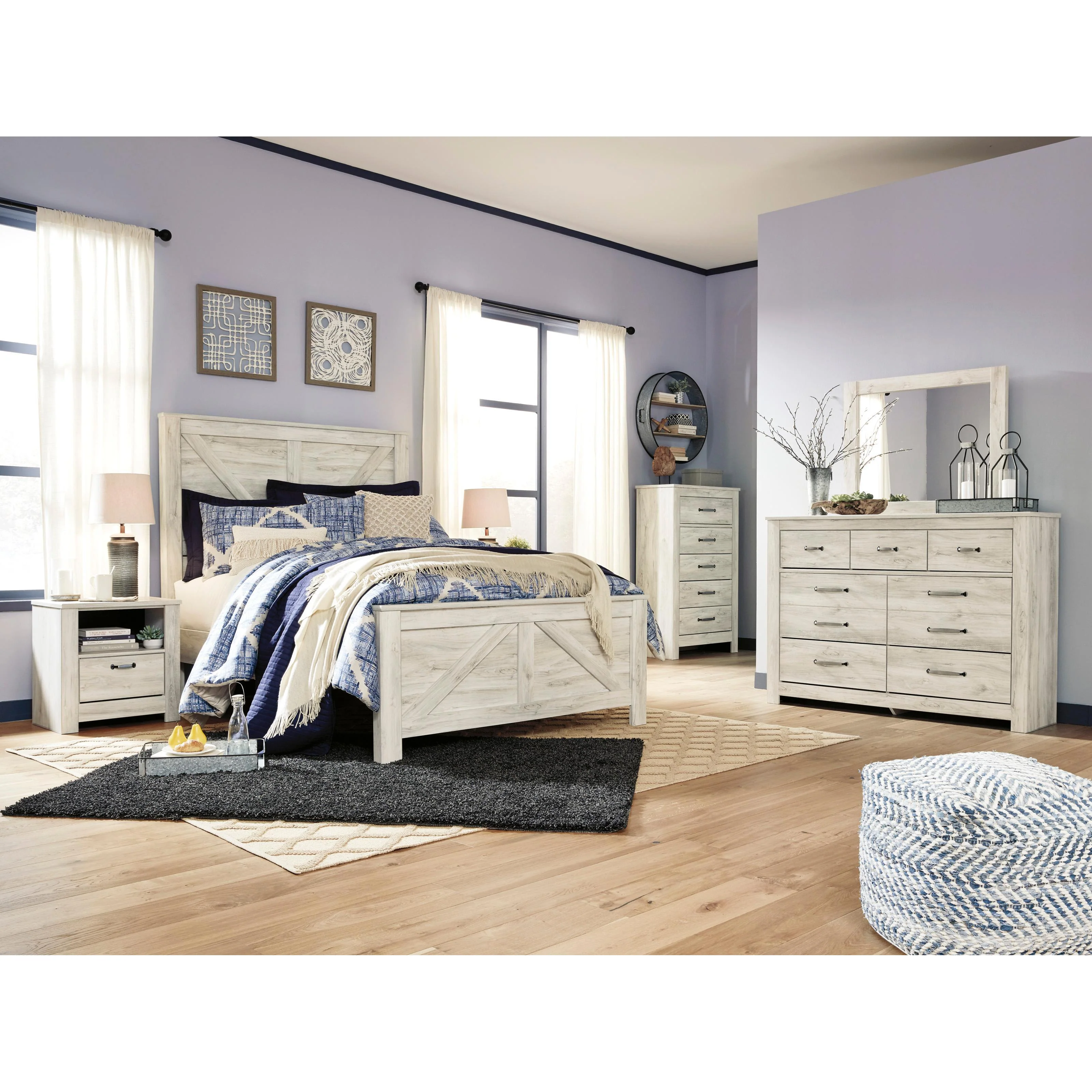 Signature Design by Ashley Bellaby B331B16 5 pc Queen Panel Bedroom Set - Image 1