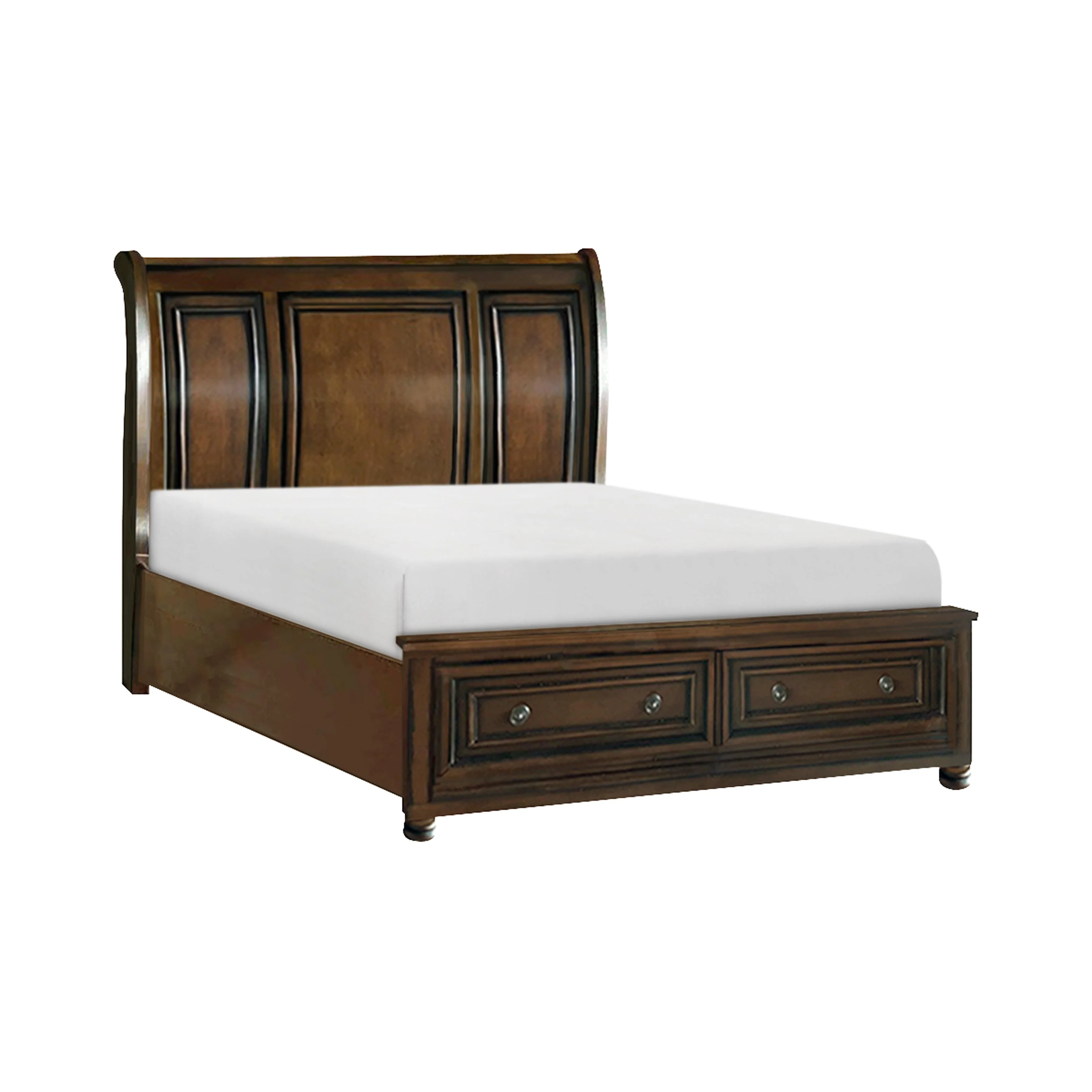 Homelegance Cumberland 2159K-1EK* Eastern King Sleigh Platform Bed with Footboard Storage - Image 2