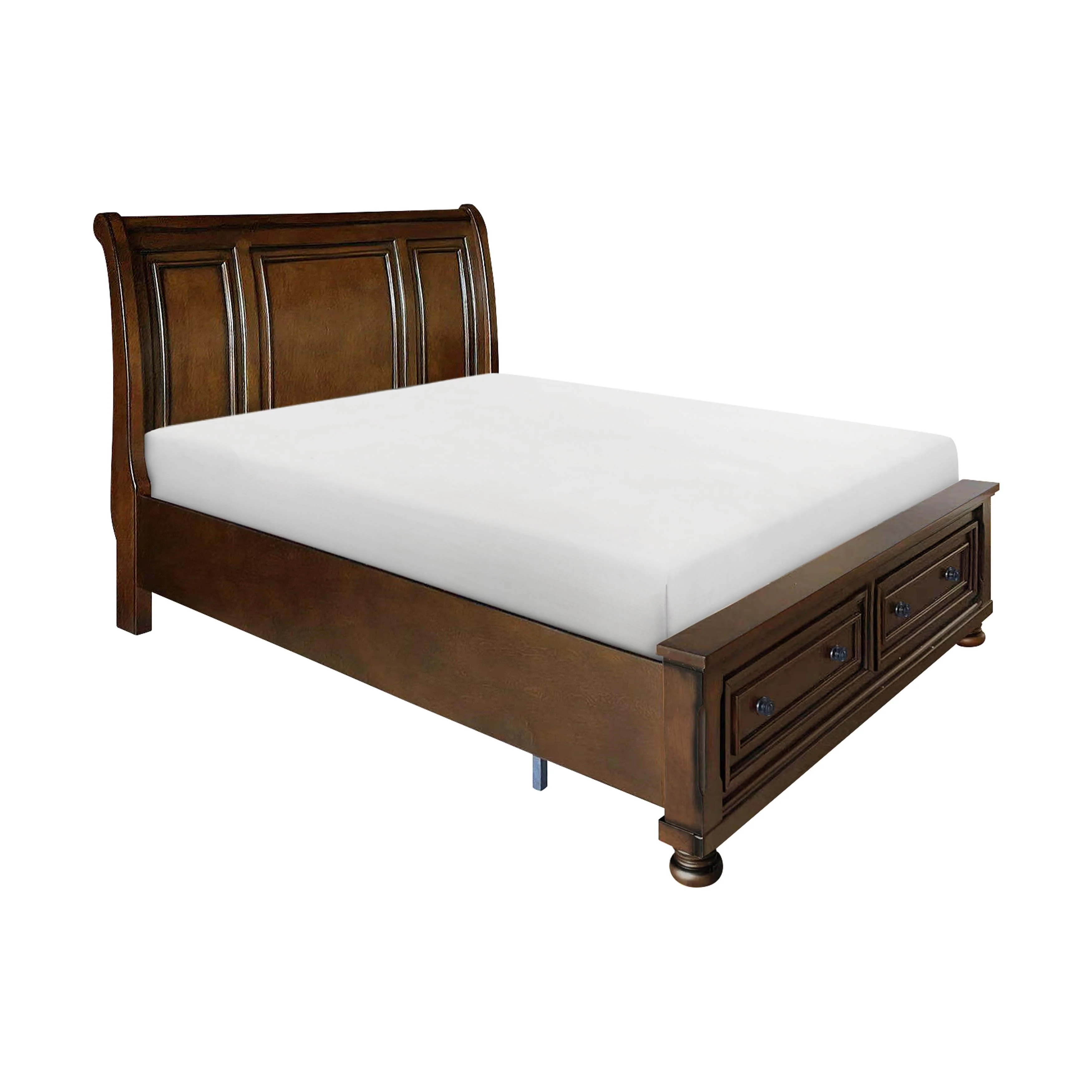 Homelegance Cumberland 2159K-1EK* Eastern King Sleigh Platform Bed with Footboard Storage - Image 3