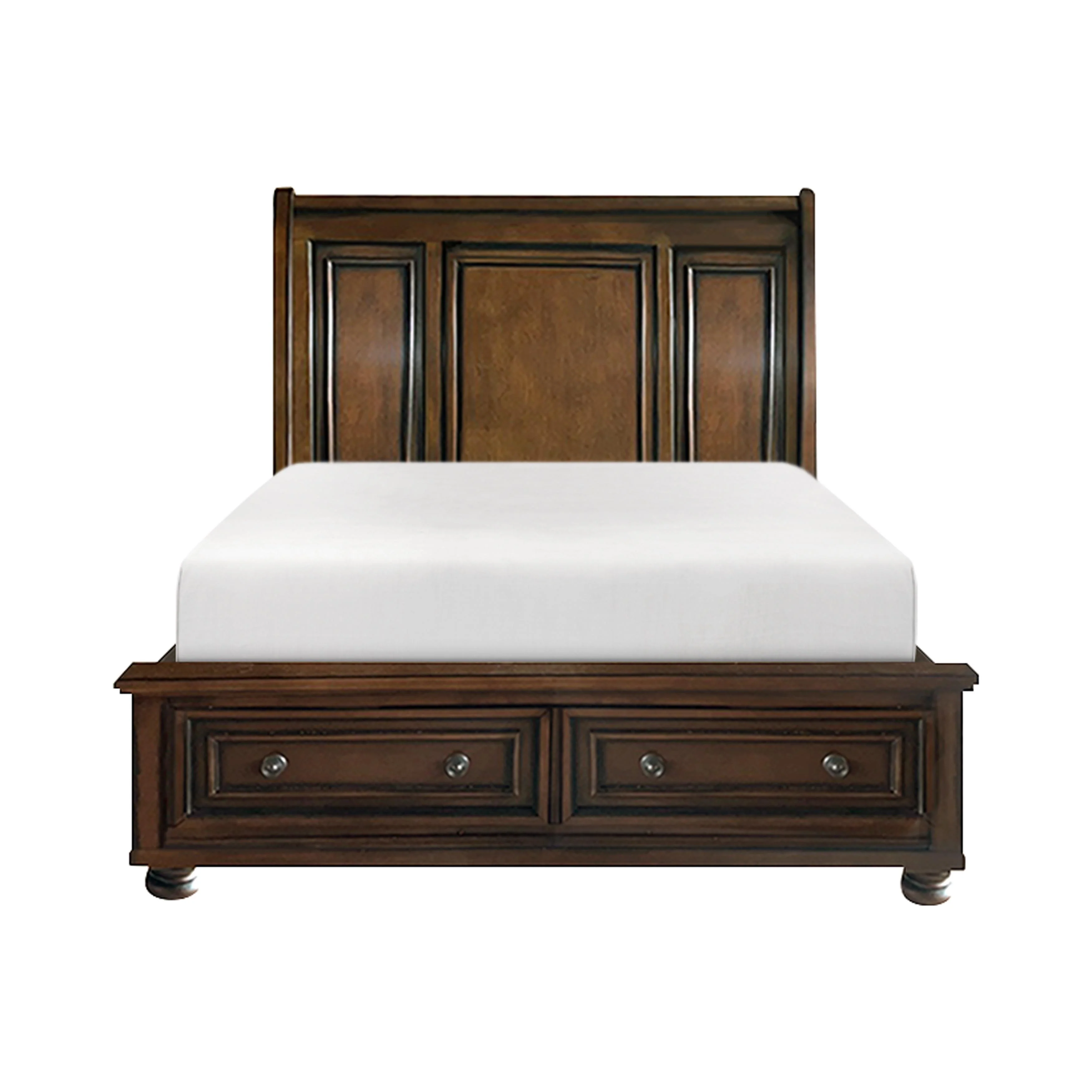 Homelegance Cumberland 2159-1* Queen Sleigh Platform Bed with Footboard Storage - Image 1