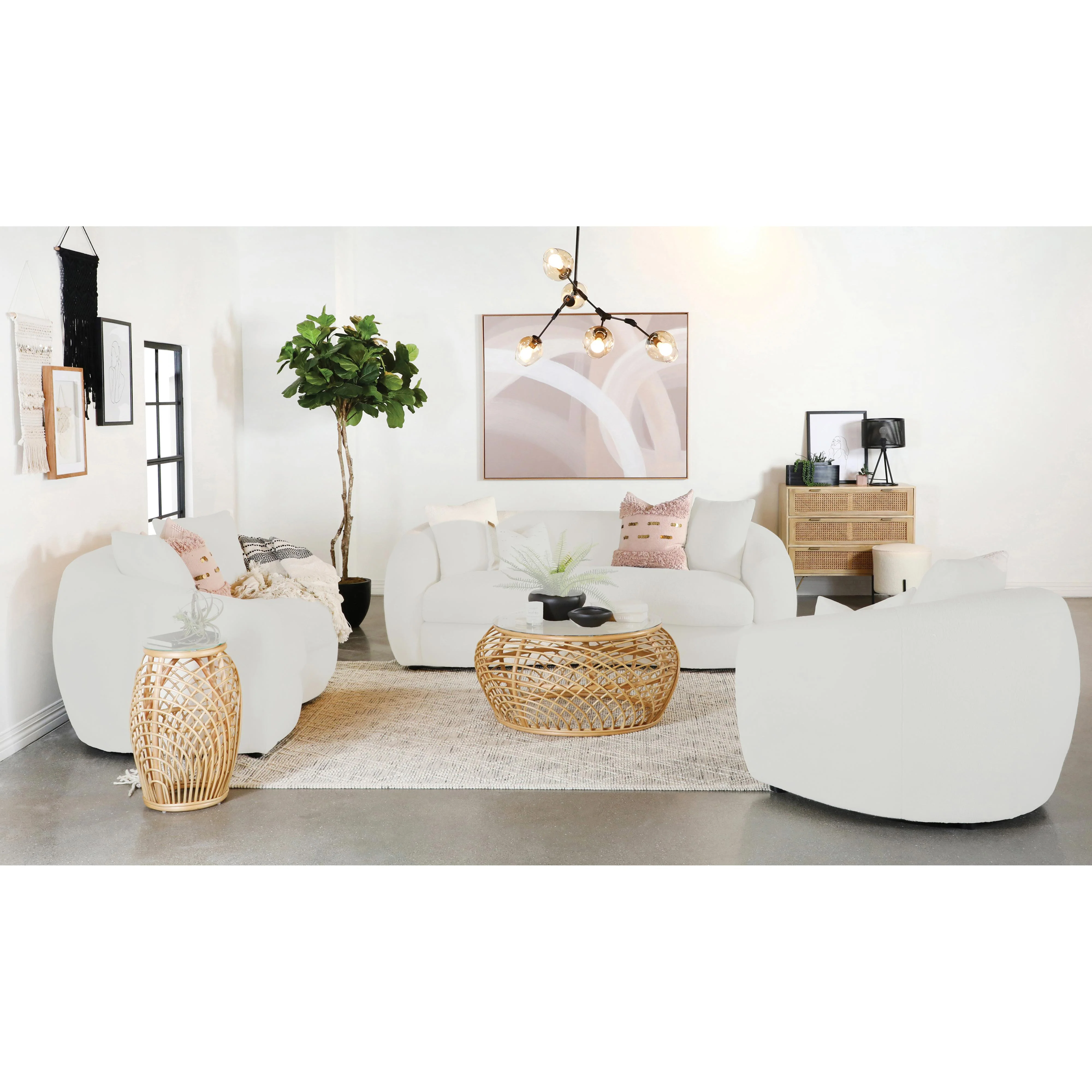 Coaster Furniture Isabella 509871-S3 3 pc Living Room Set - Image 2