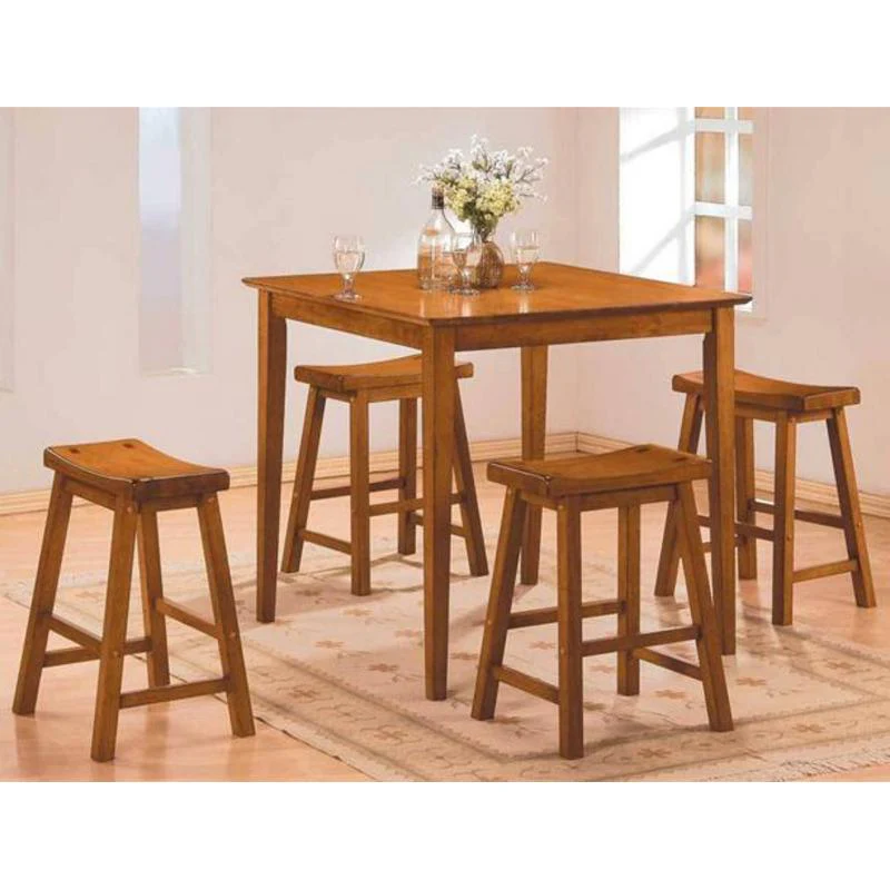 Homelegance Saddleback 5 pc Counter Height Dinette 5302A - Image 2