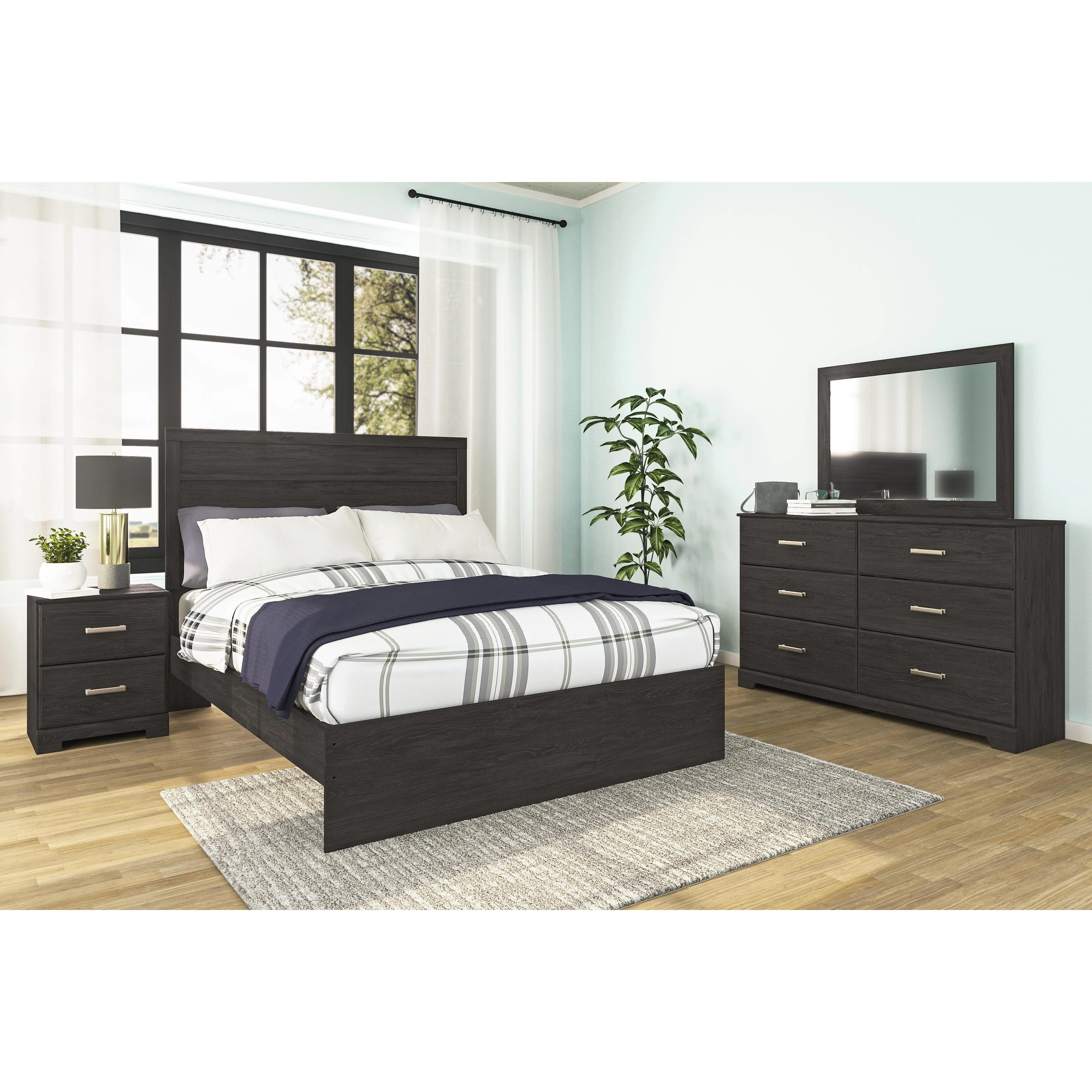 Signature Design by Ashley Belachime B2589B3 5 pc Queen Panel Bedroom Set - Image 1
