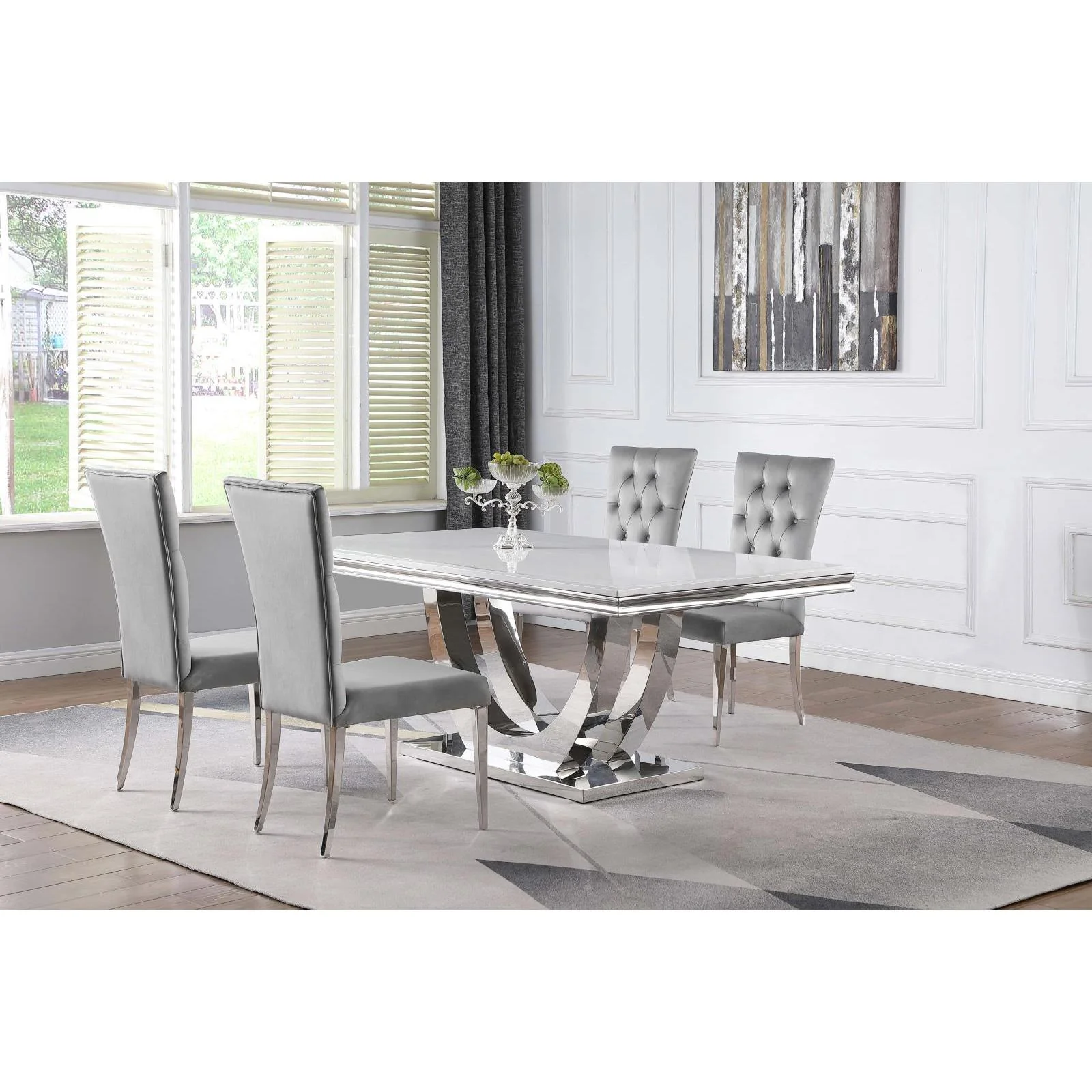 Coaster Furniture 111101-S5G 5 pc Dining Set