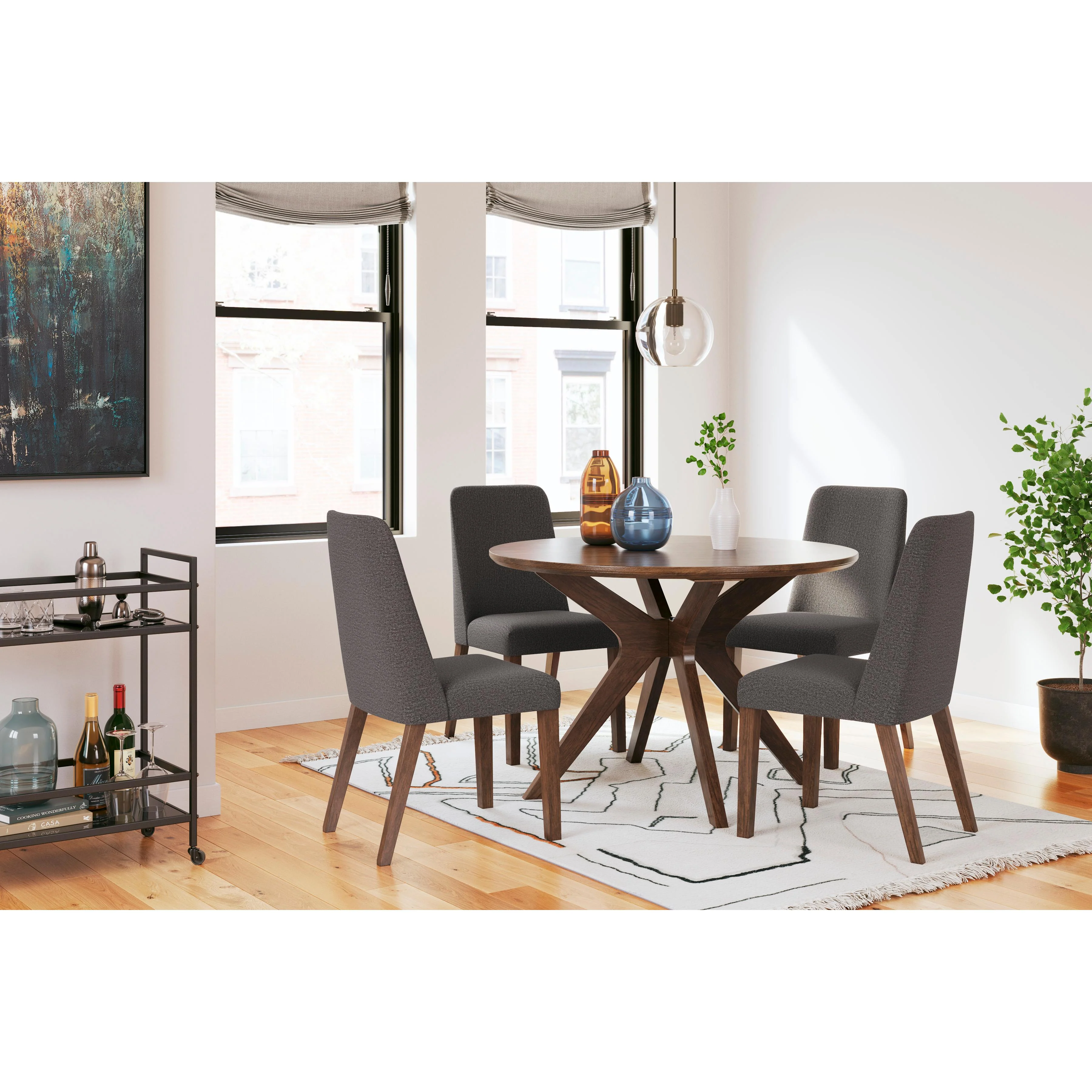 Signature Design by Ashley Lyncott D615D7 5 pc Dining Set - Image 1