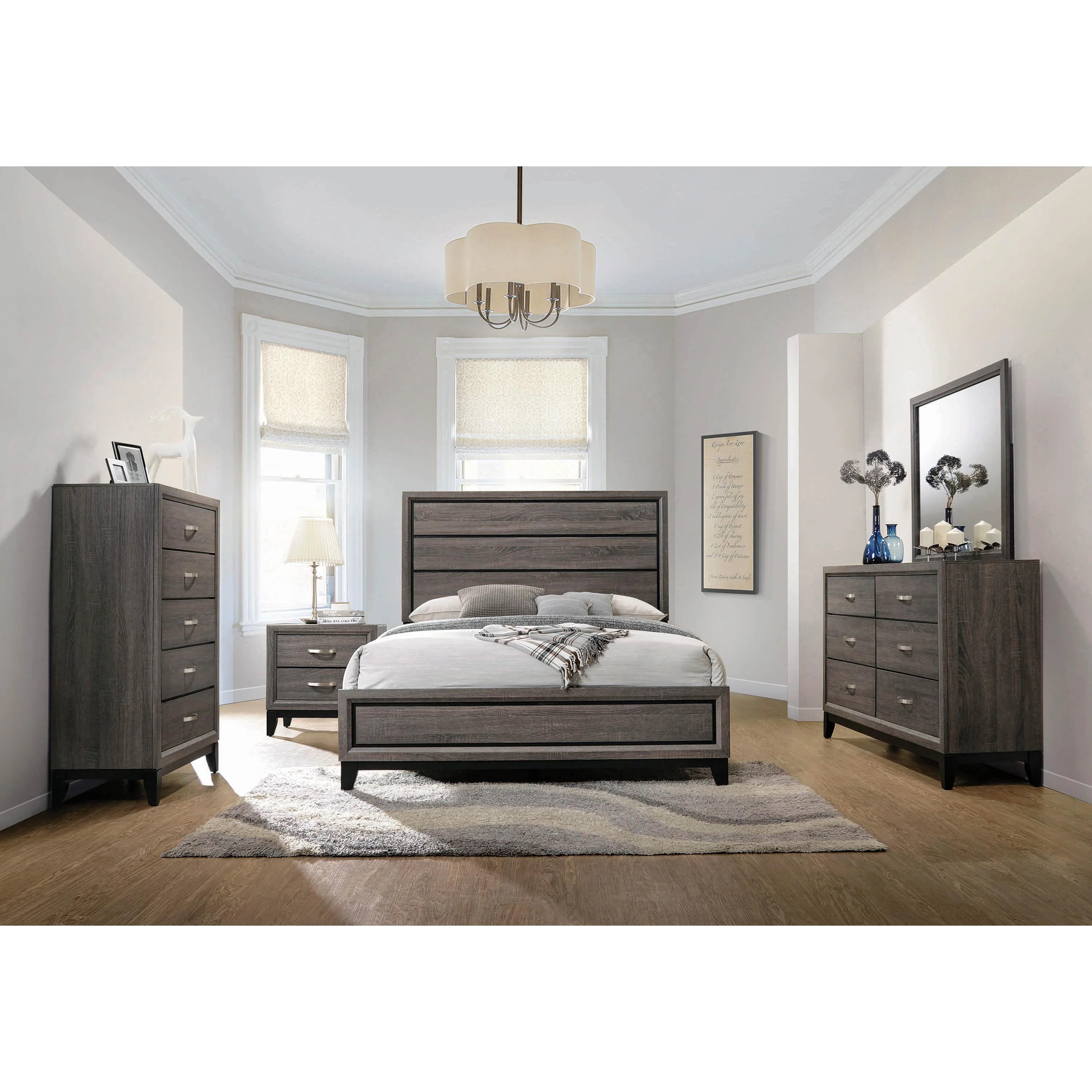 Coaster Furniture Watson 212421KW-S5 7 pc California King Panel Bedroom Set - Image 1