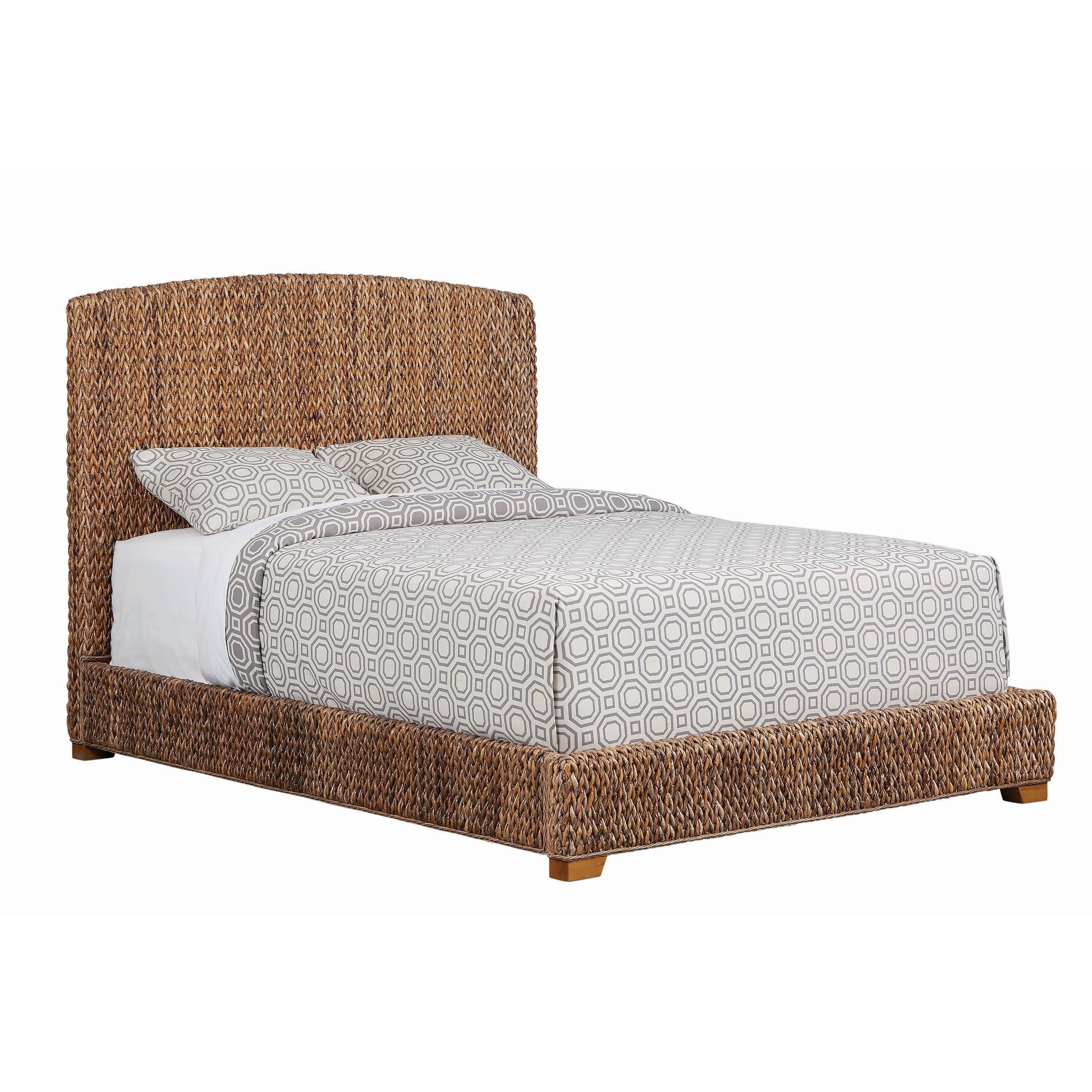 Coaster Furniture Laughton 300501KW Banana Leaf California King Panel Bed - Amber - Image 1