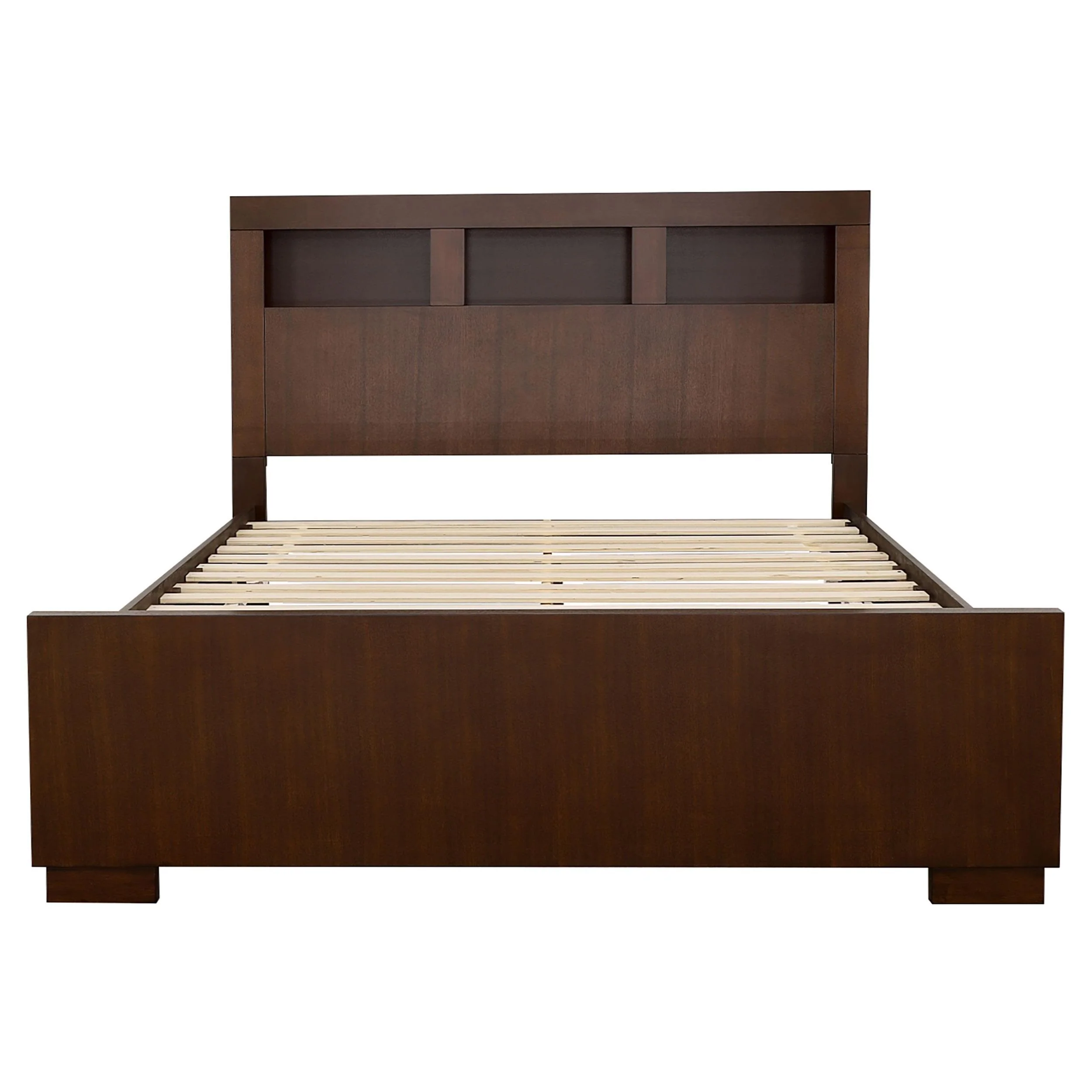 Coaster Furniture Jessica 200719KW California King LED Storage Bookcase Bed - Cappuccino - Image 2
