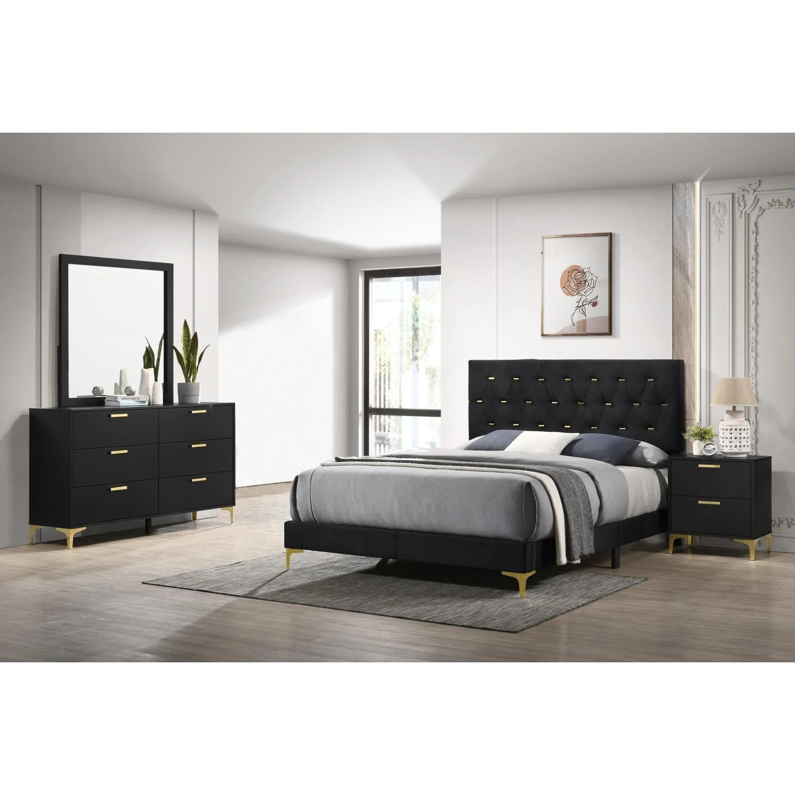 Coaster Furniture Kendall 224451KW-S5 7 pc California King Panel Bedroom set - Image 1