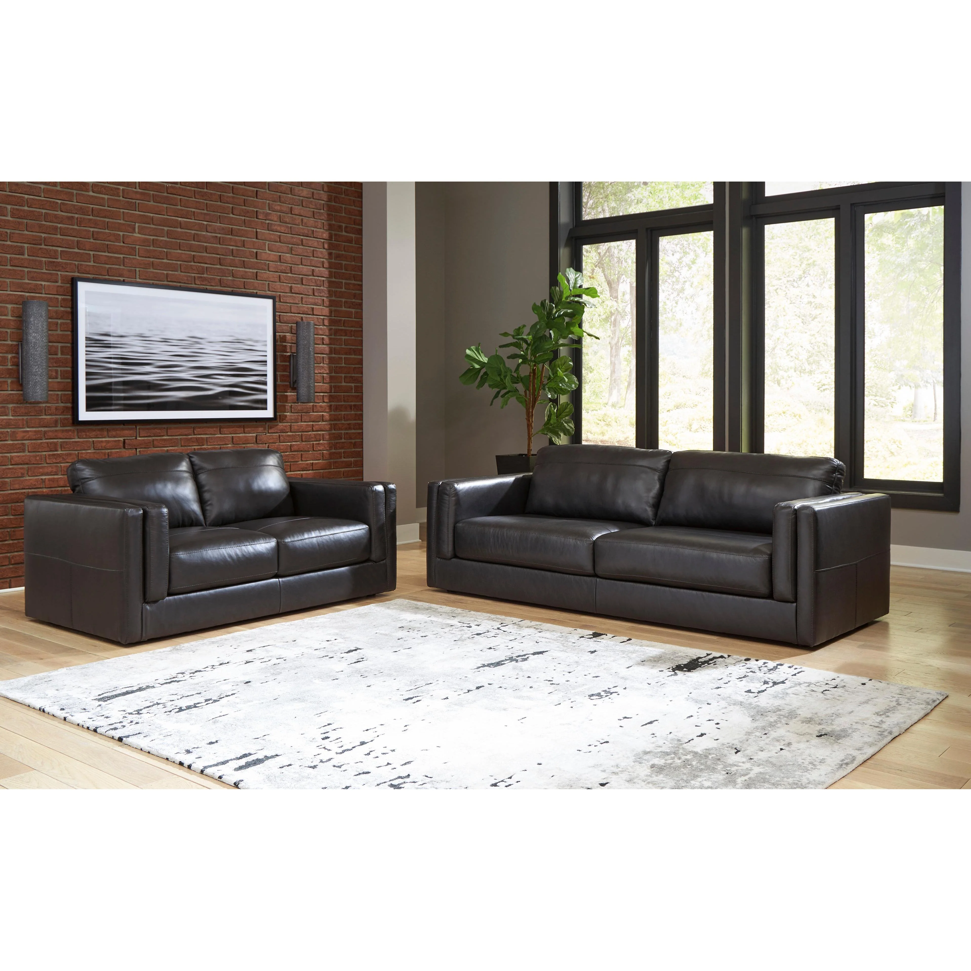 Signature Design by Ashley Amiata 57405U1 2 pc Living Room Set - Image 3