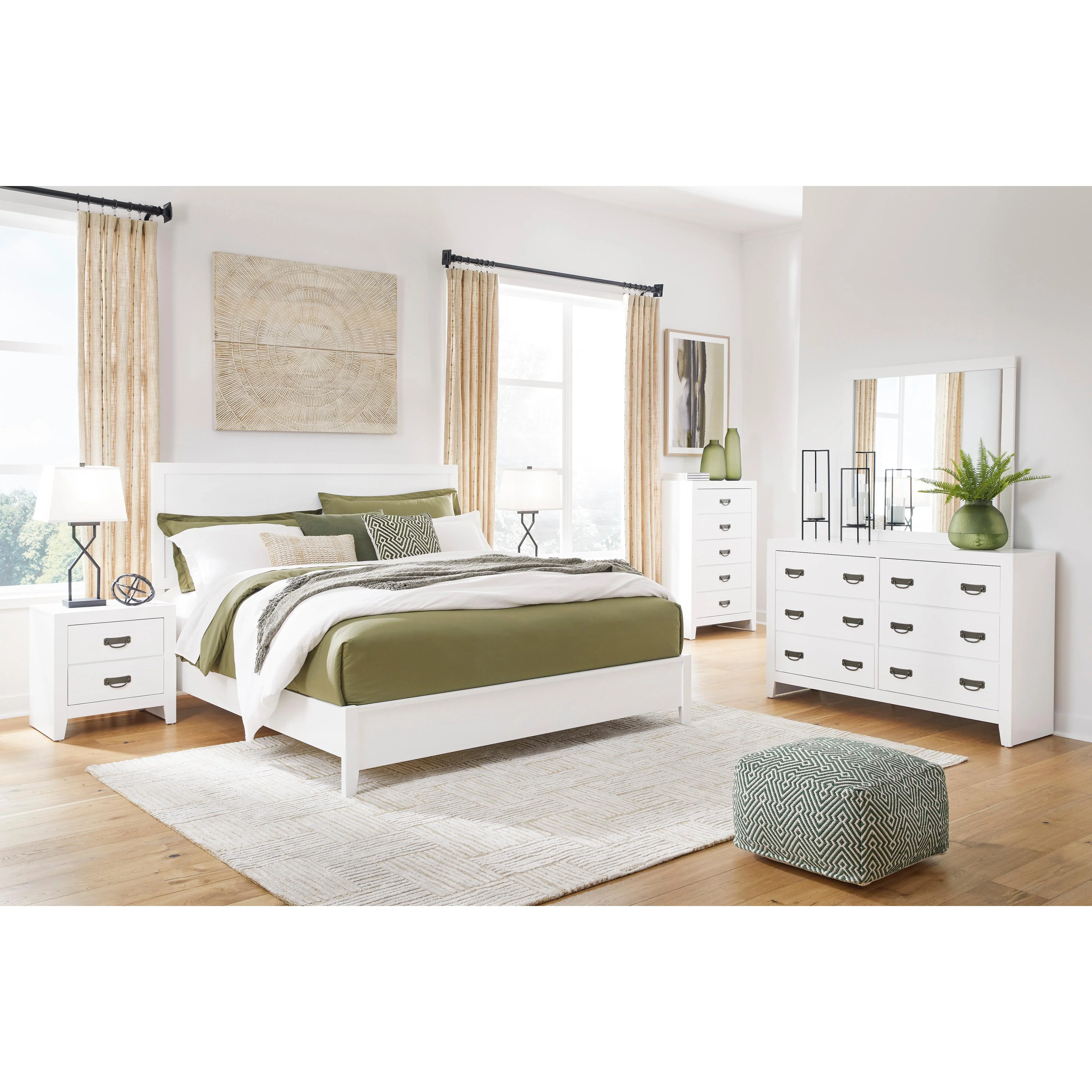 Signature Design by Ashley Binterglen B427 8 pc Queen Panel Bedroom Set - Image 1