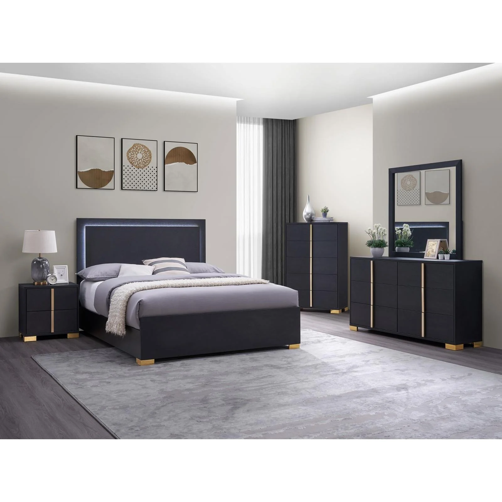 Coaster Furniture Marceline 222831F-S5 7 pc Full Panel Bedroom Set - Image 1