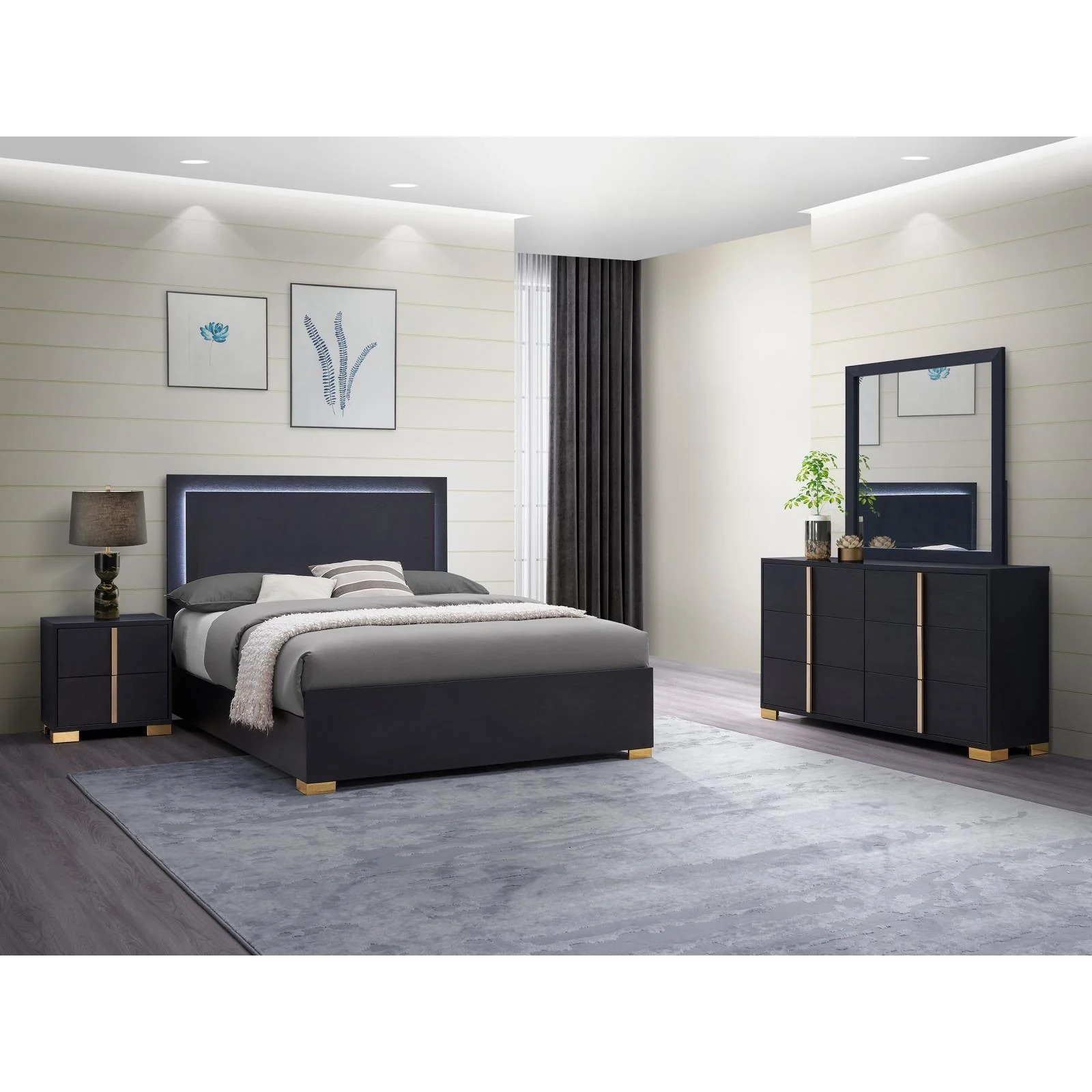 Coaster Furniture Marceline 222831KE-S4 6 pc King Panel Bedroom Set - Image 1
