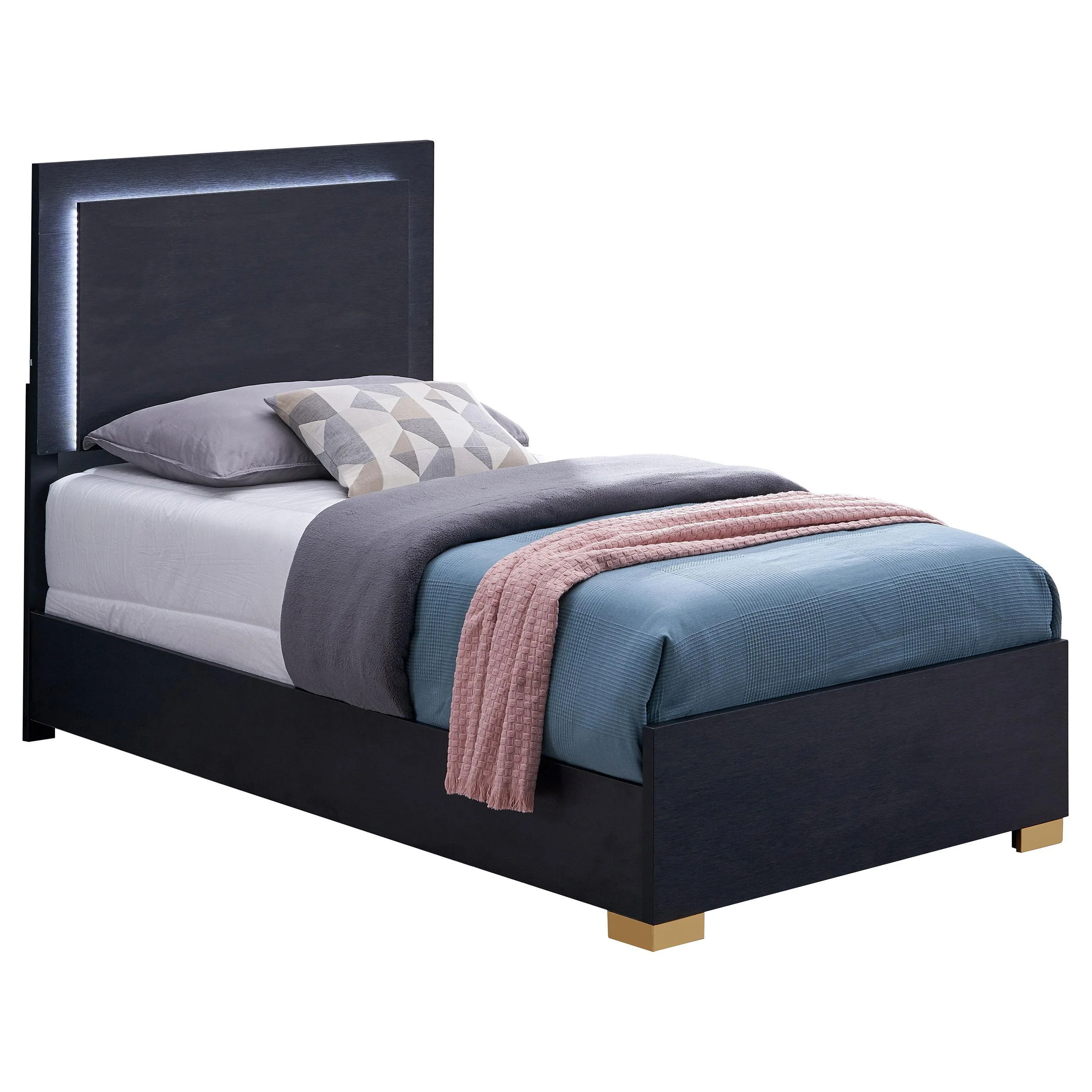 Coaster Furniture Marceline 222831T-S5 7 pc Twin Panel Bedroom Set - Image 2