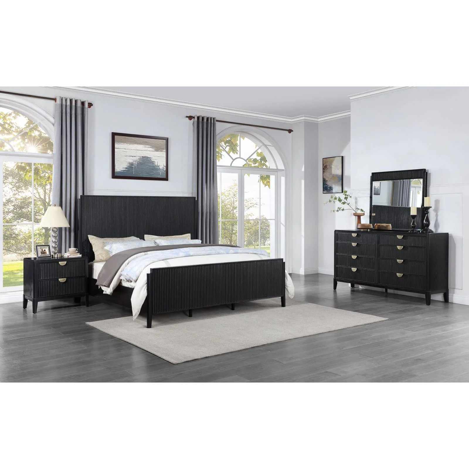 Coaster Furniture Brookmead 224711KW-S4 6 pc California King Panel Bedroom Set - Image 1