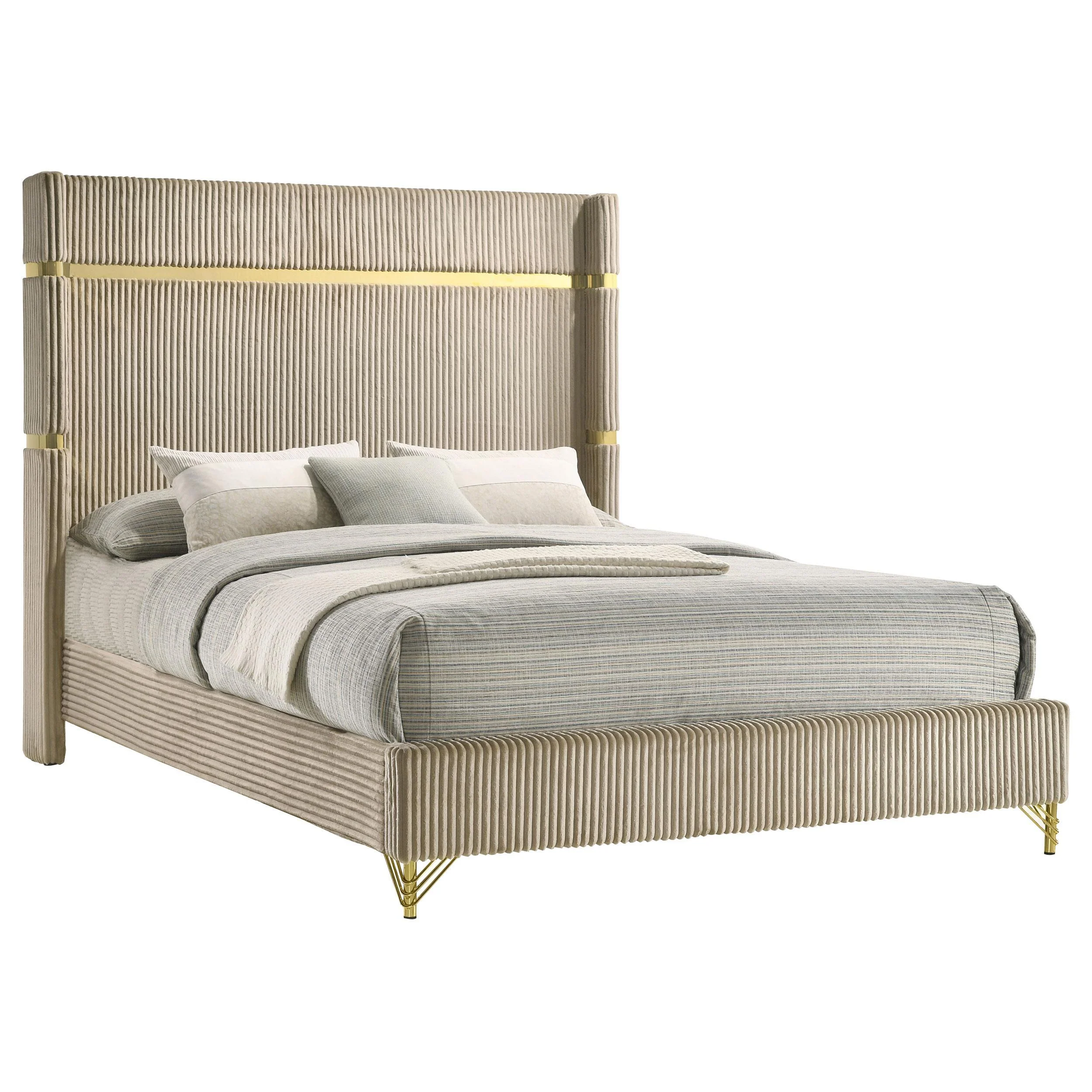 Coaster Furniture Lucia 224731KE-S5 7 pc King Panel Bedroom Set - Image 2