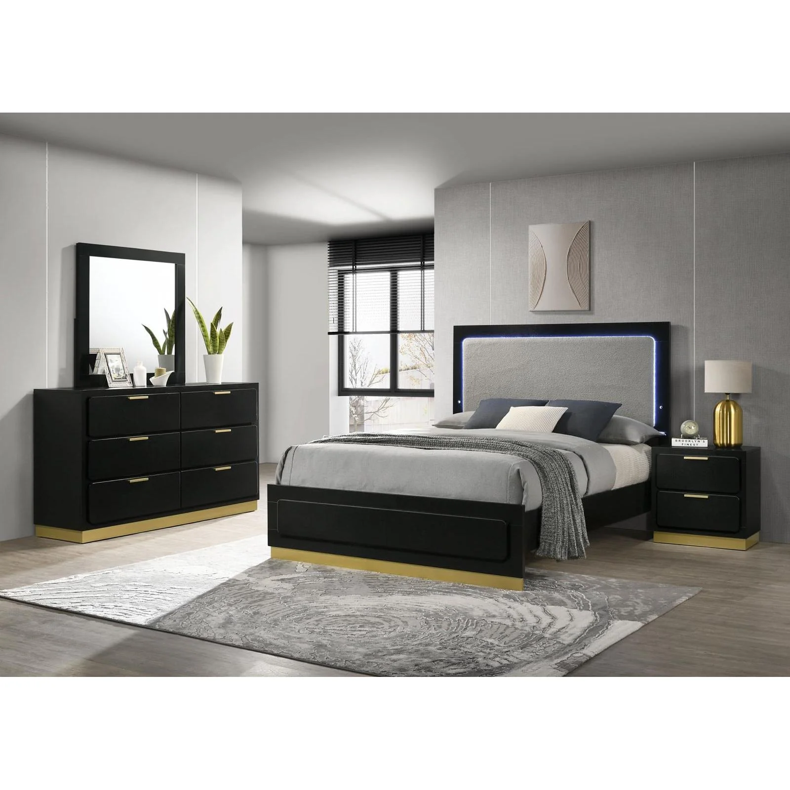 Coaster Furniture Caraway 224781KW-S4 6 pc California King Panel Bedroom Set - Image 1