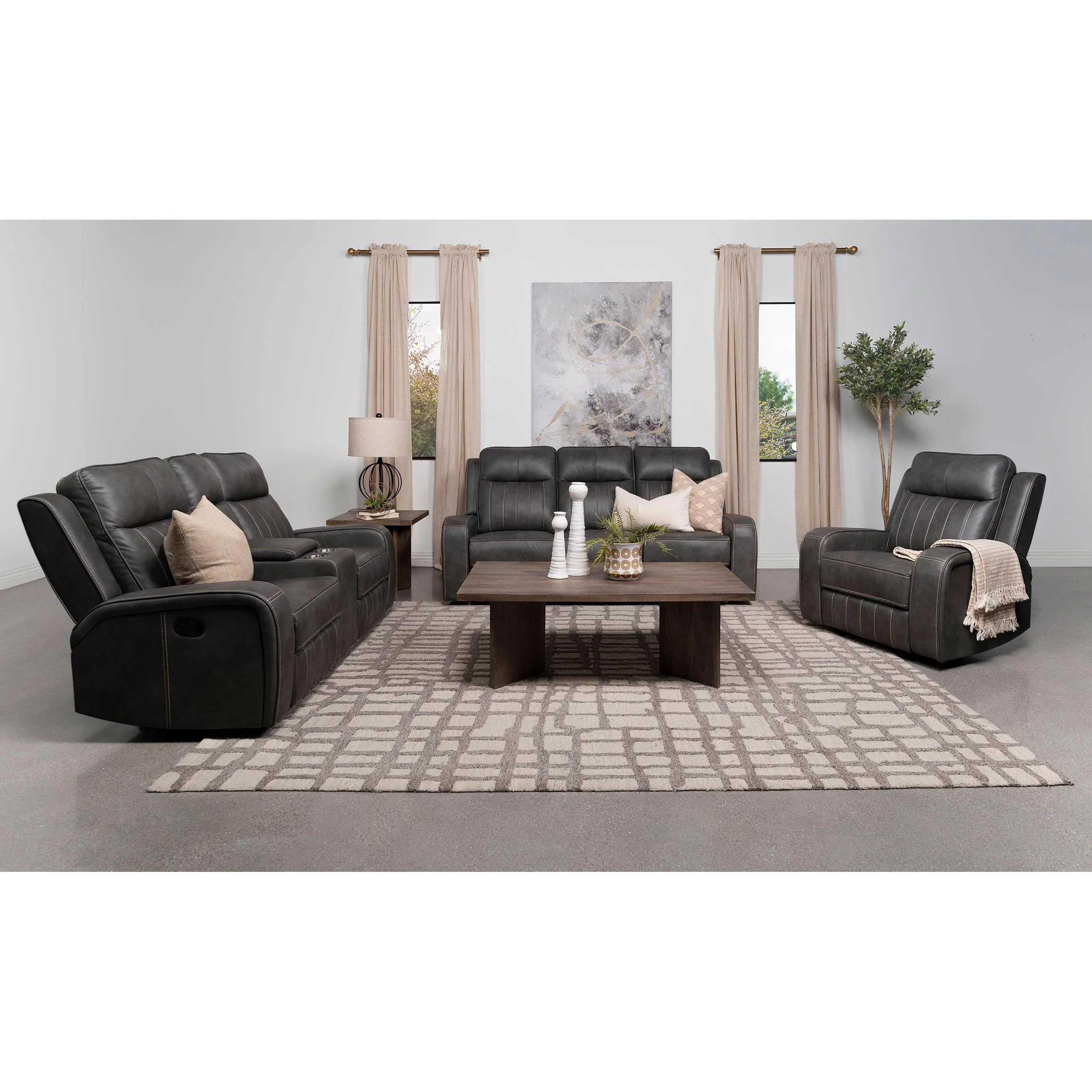 Coaster Furniture Raelynn 603191-S3 3 pc Reclining Living Room Set - Image 1