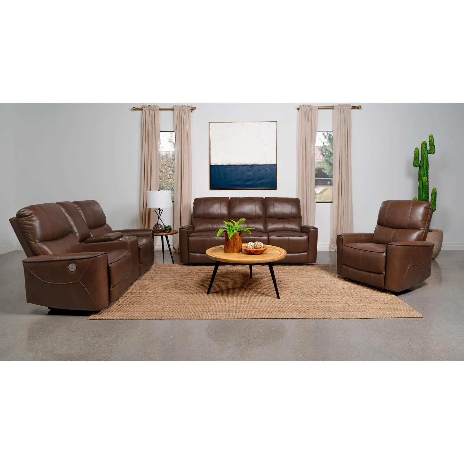Coaster Furniture Greenfield 610264P-S3 3 pc Power Reclining Living Room Set - Image 1