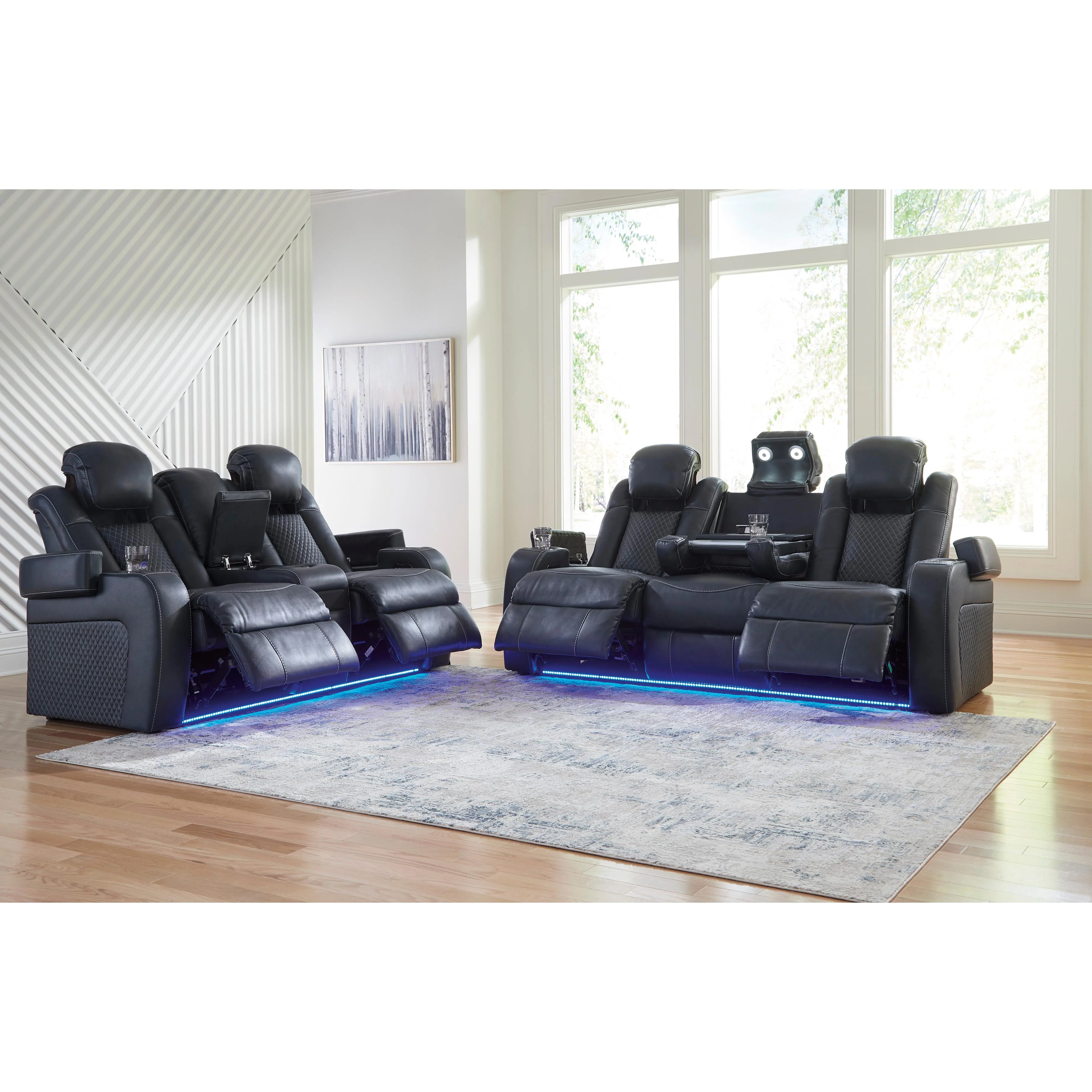 Signature Design by Ashley Fyne-Dyme 36603U1 2 pc Power Reclining Living Room Set - Image 3