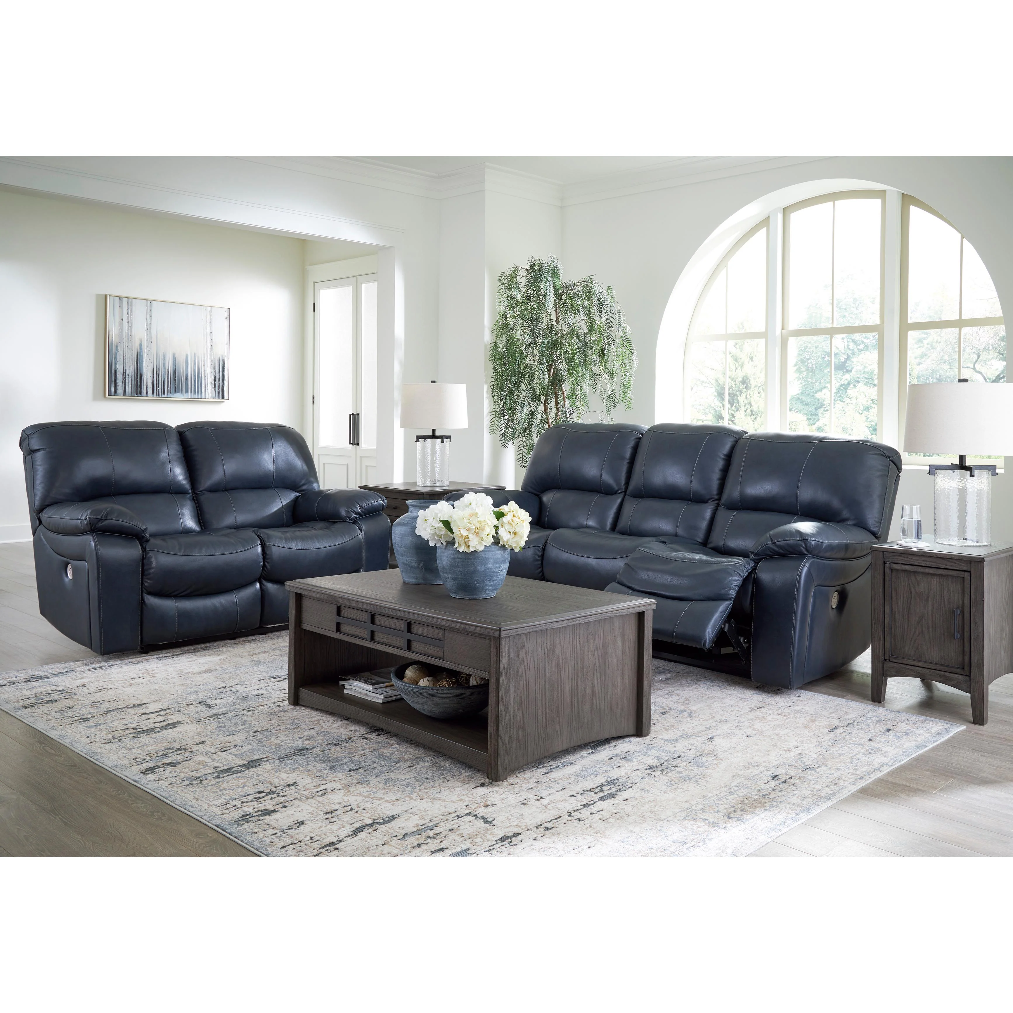 Signature Design by Ashley Leesworth U43809U1 2 pc Power Reclining Living Room Set - Image 1