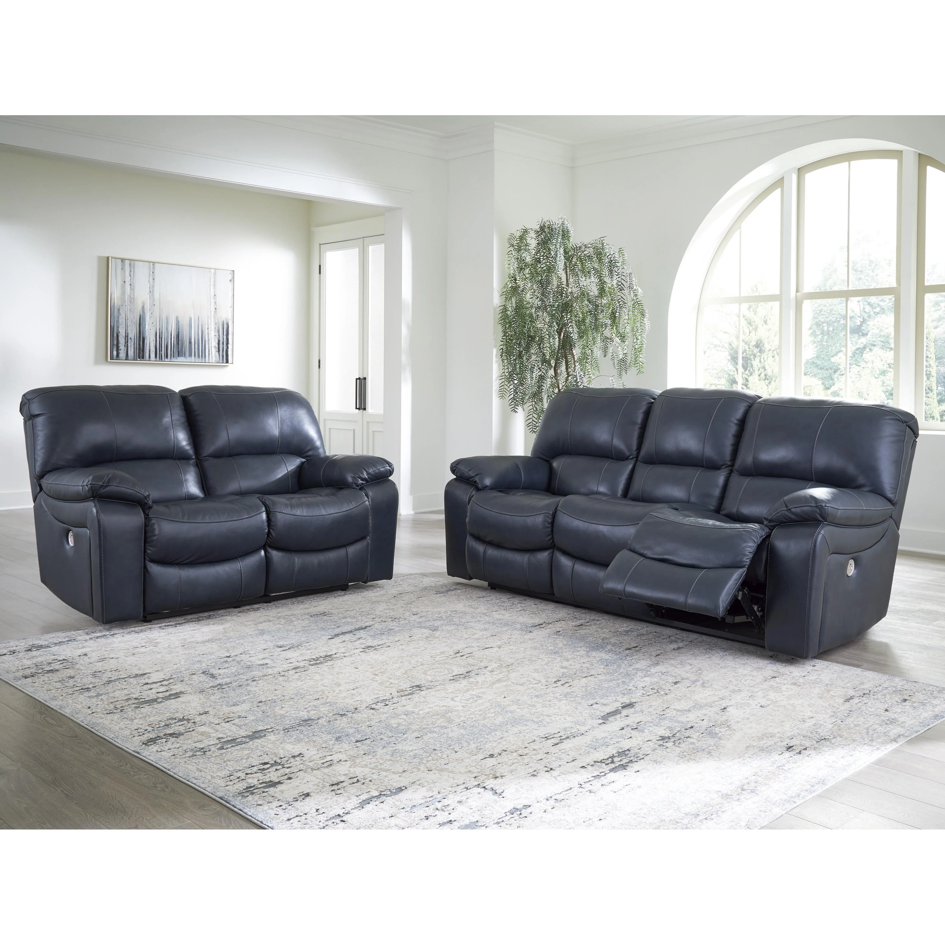 Signature Design by Ashley Leesworth U43809U1 2 pc Power Reclining Living Room Set - Image 2
