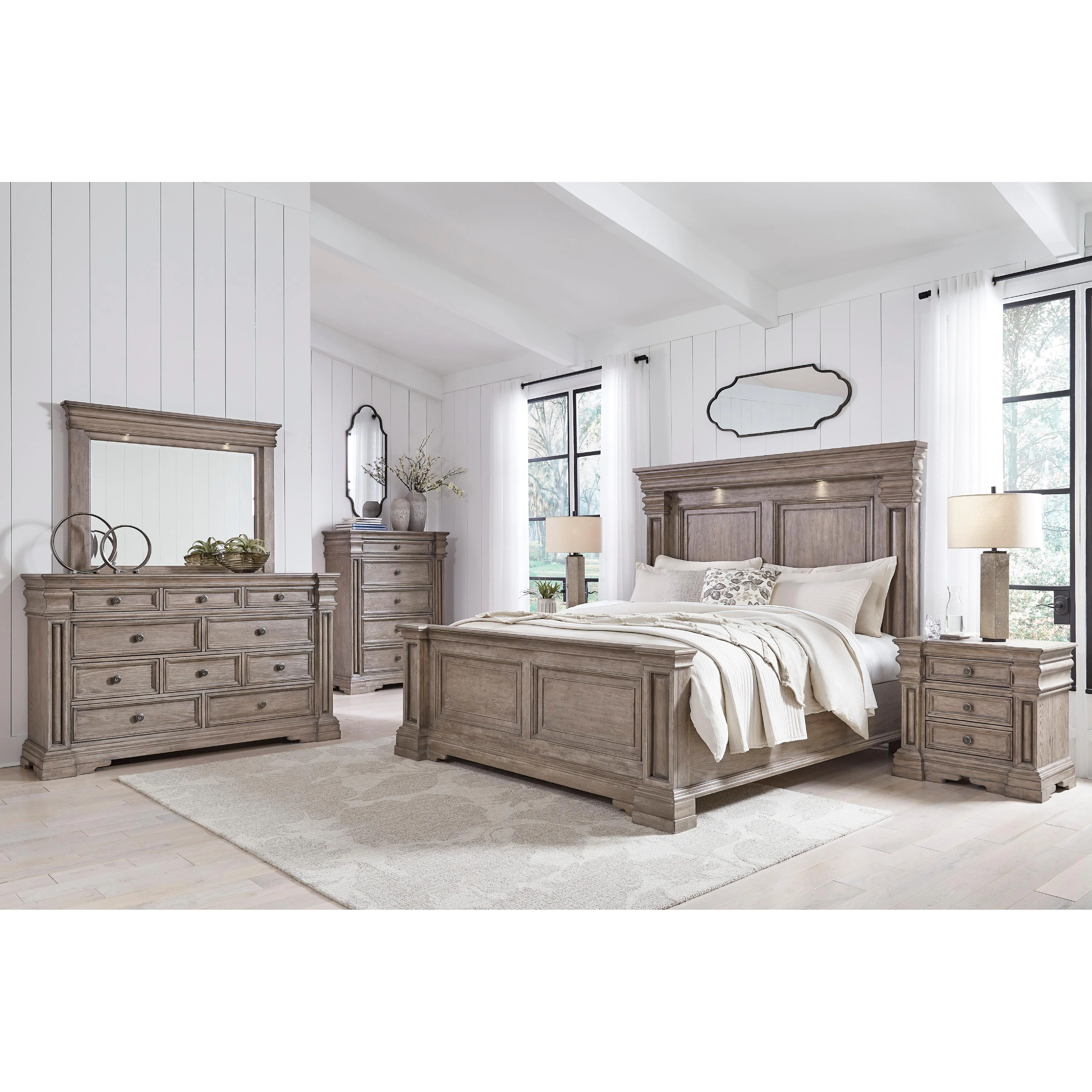 Signature Design by Ashley Blairhurst B916 8 pc Queen Panel Bedroom Set - Image 1