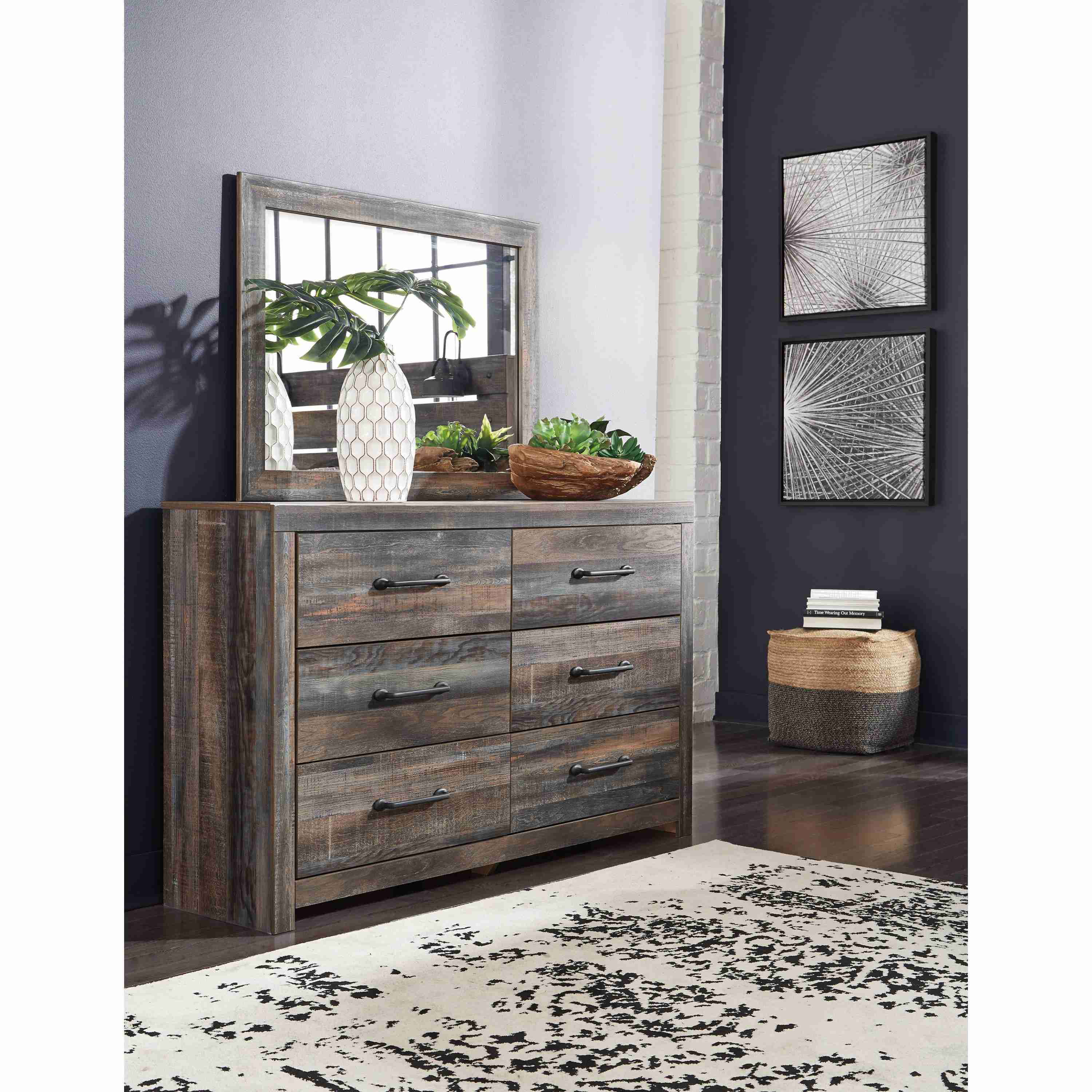 Signature Design by Ashley Drystan B211 8 pc Queen Bookcase Bedroom Set - Image 3