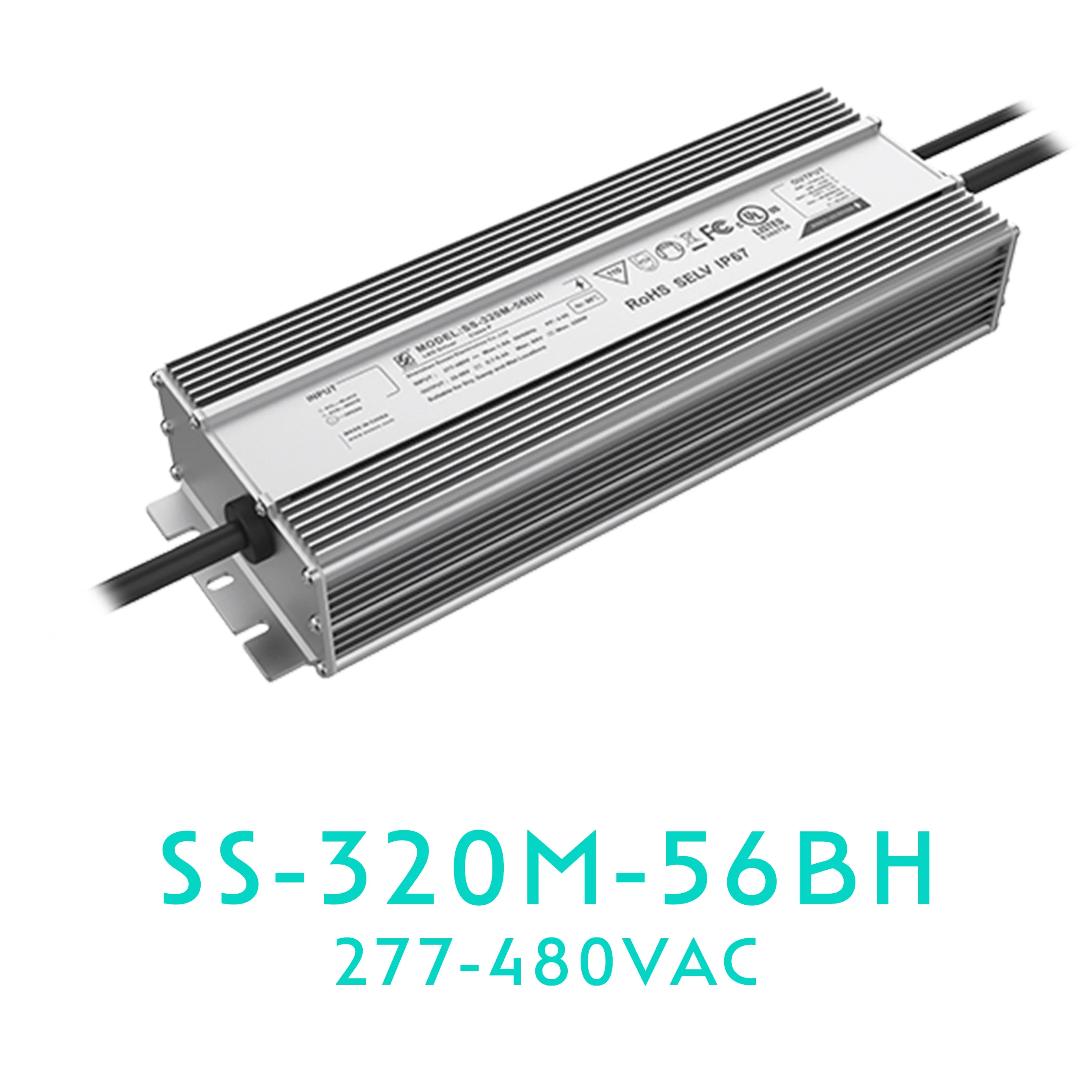 SOSEN SS-320M-56BH Constant Current Driver – 320W – IP67 #676