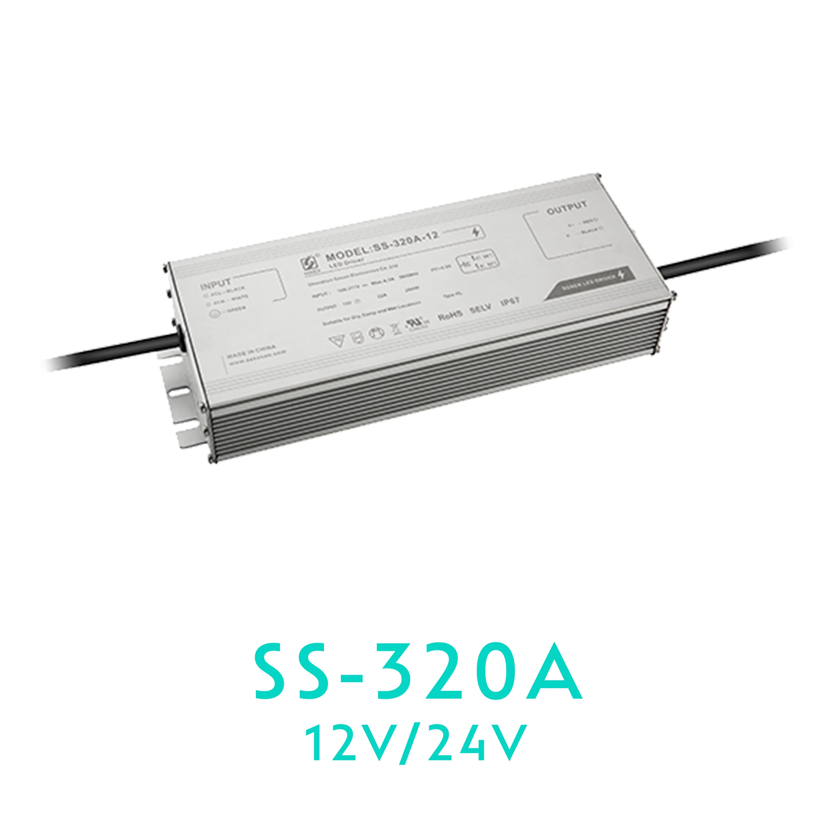SOSEN SS-320A Constant Voltage Driver – 320W – IP67 #667