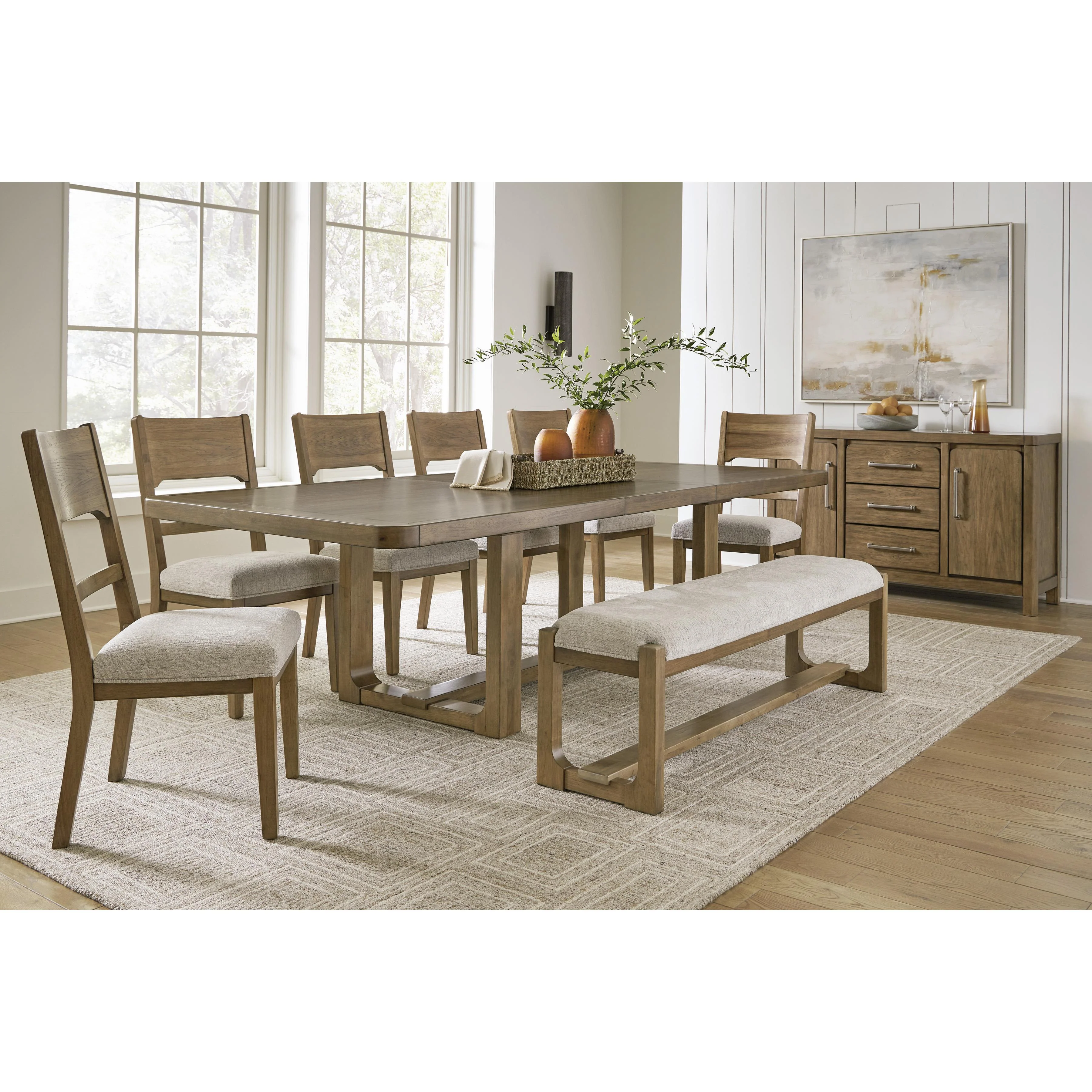 Signature Design by Ashley Cabalynn D974 9 pc Dining Set - Image 1