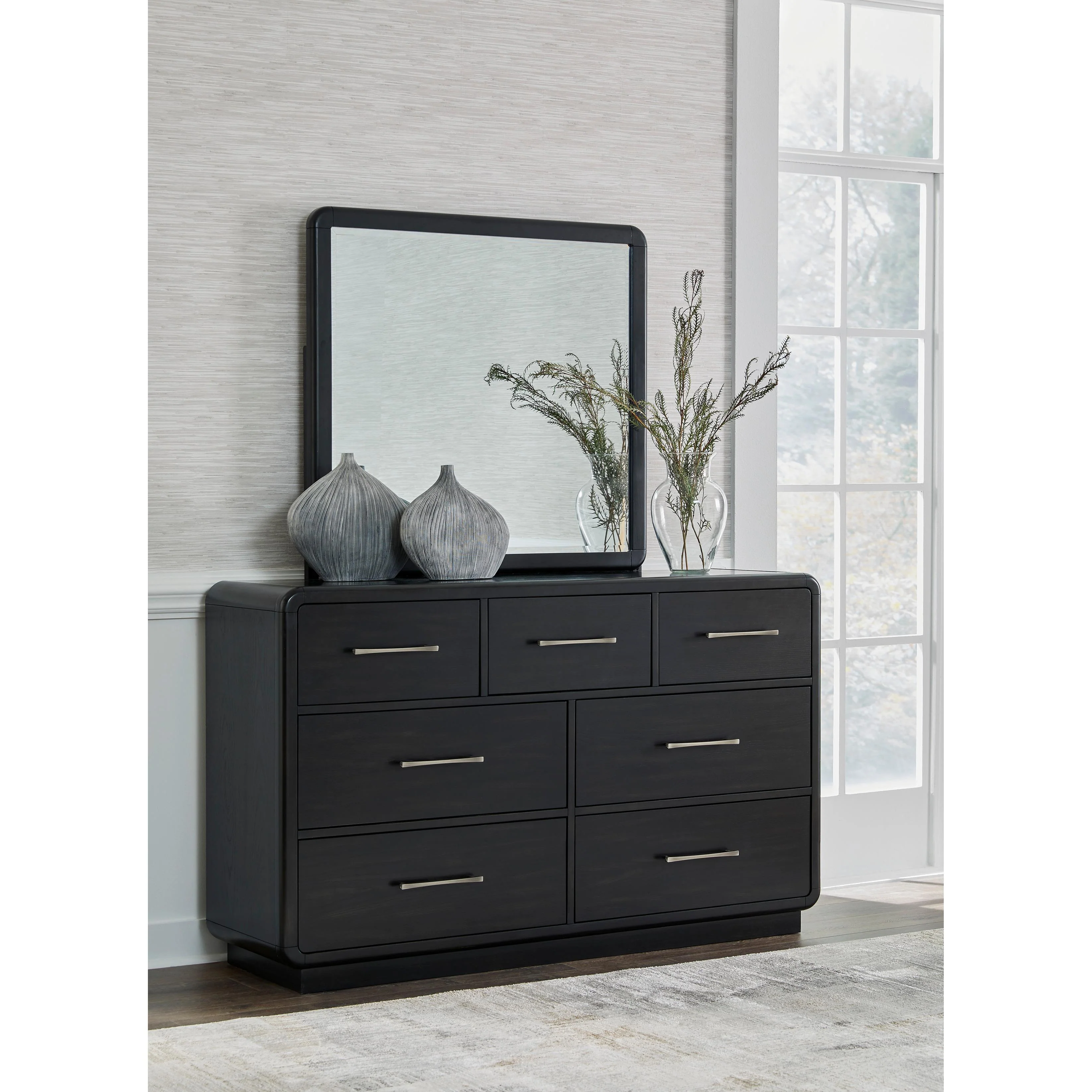 Signature Design by Ashley Rowanbeck B821 7 pc California King Panel Bedroom Set - Image 3