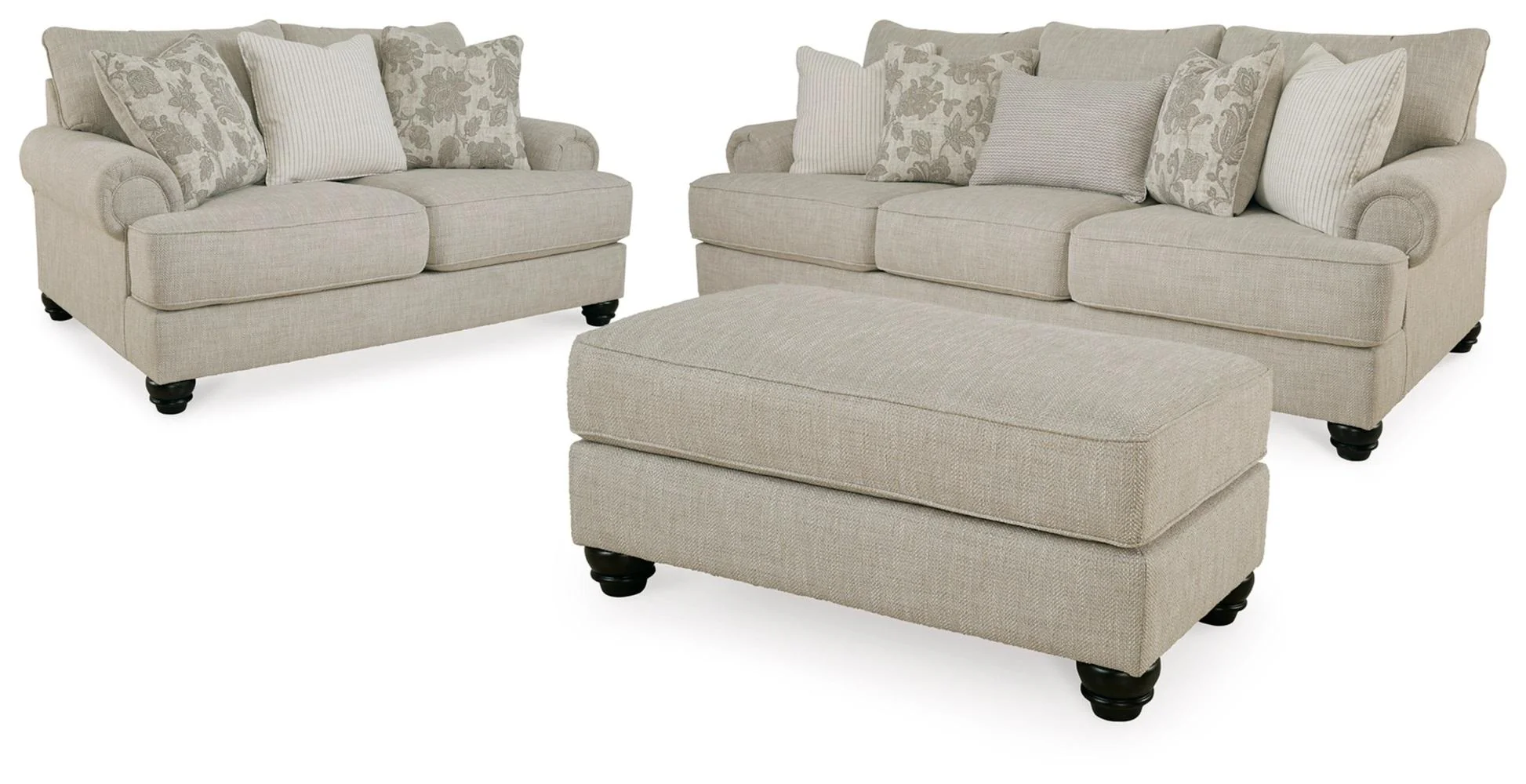 Benchcraft Asanti 13201U1 3 pc Sofa, Loveseat and Ottoman Set