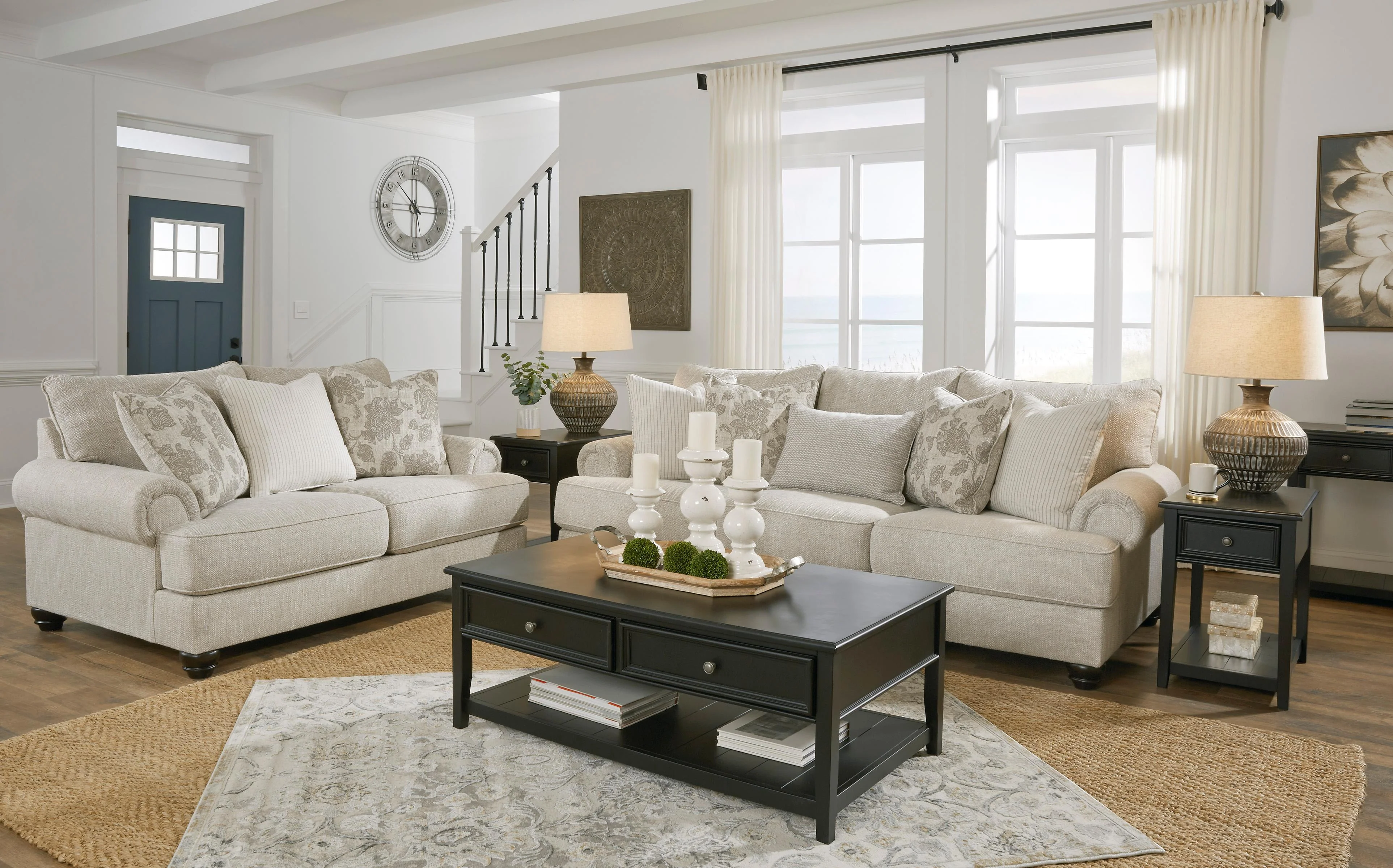 Benchcraft Asanti 13201U4 4 pc Sofa, Loveseat, Oversized Chair and Ottoman Set - Image 3