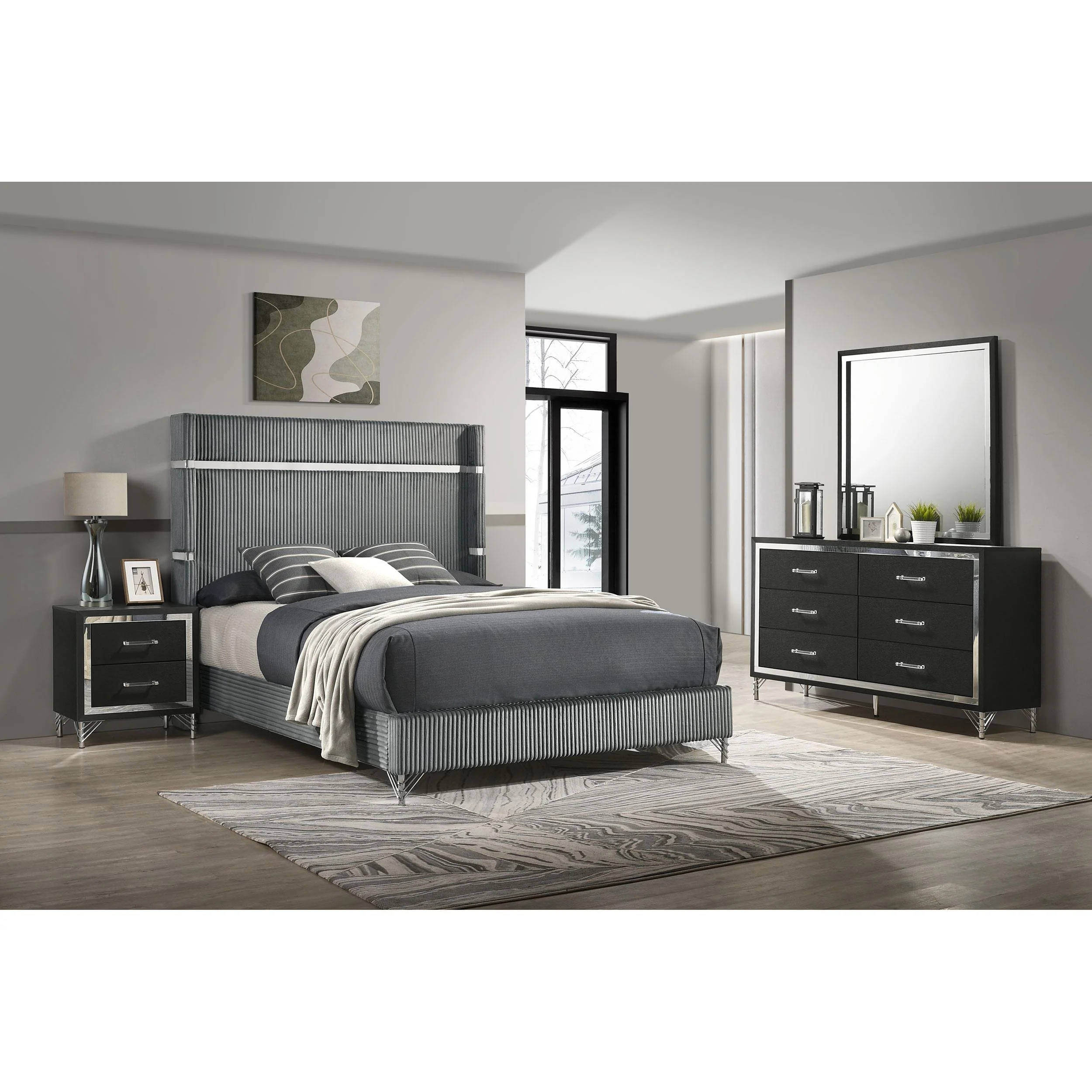 Coaster Furniture Lucia 224991KE-S4 6-piece King Panel Bedroom Set - Image 1