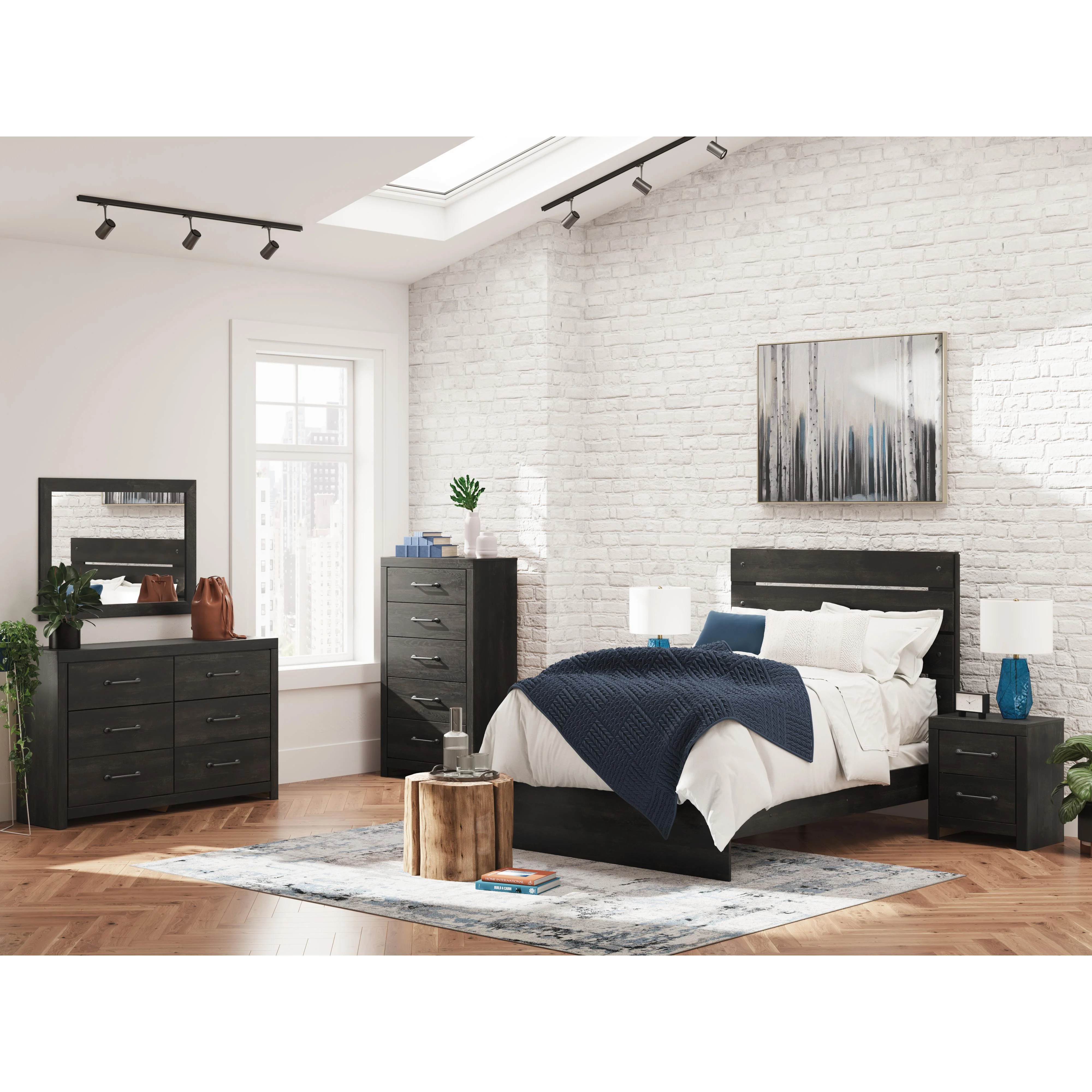 Signature Design by Ashley Hollivern B2108 8 pc King Panel Bedroom Set - Image 1