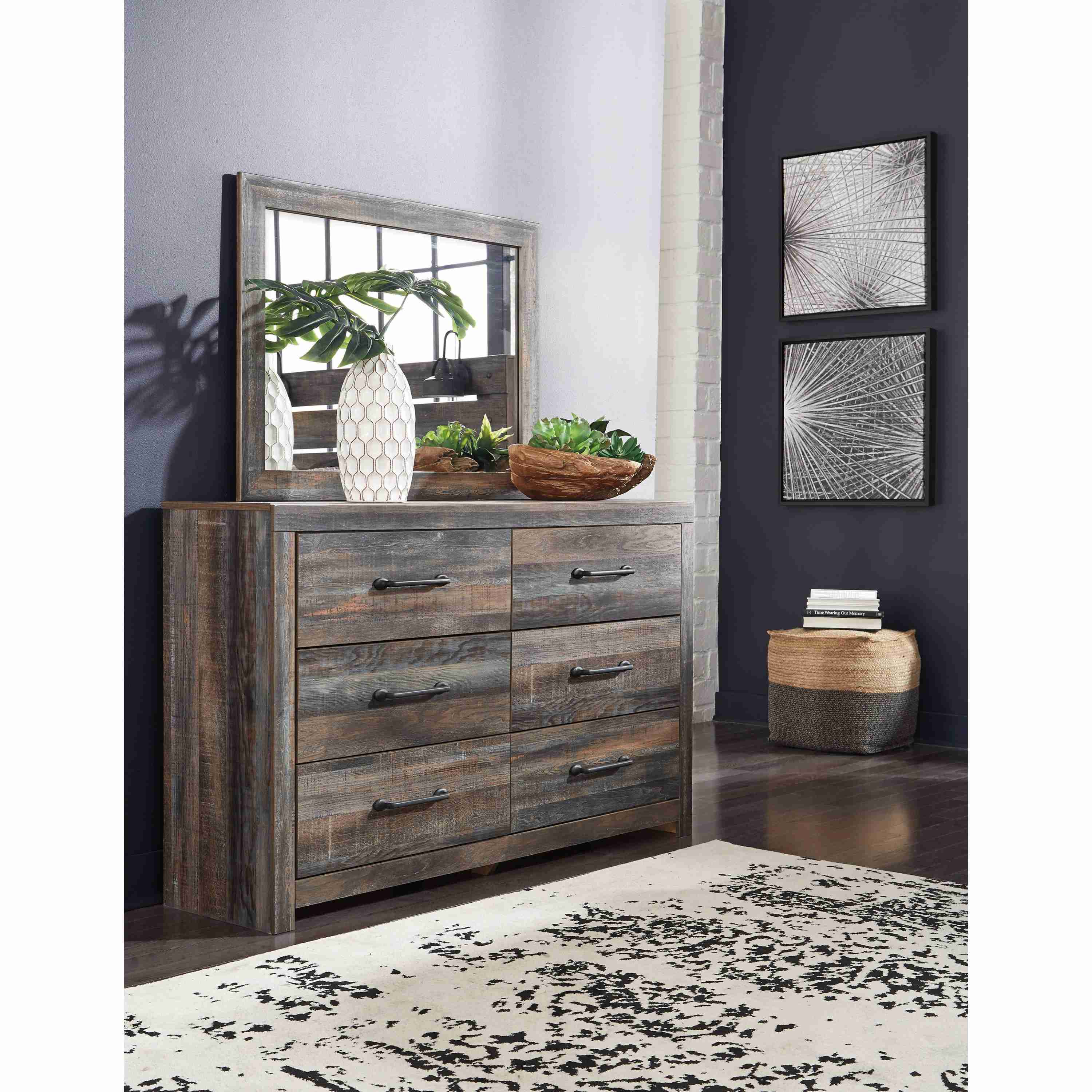 Signature Design by Ashley Drystan B211 6 pc King Bookcase Bedroom Set - Image 3