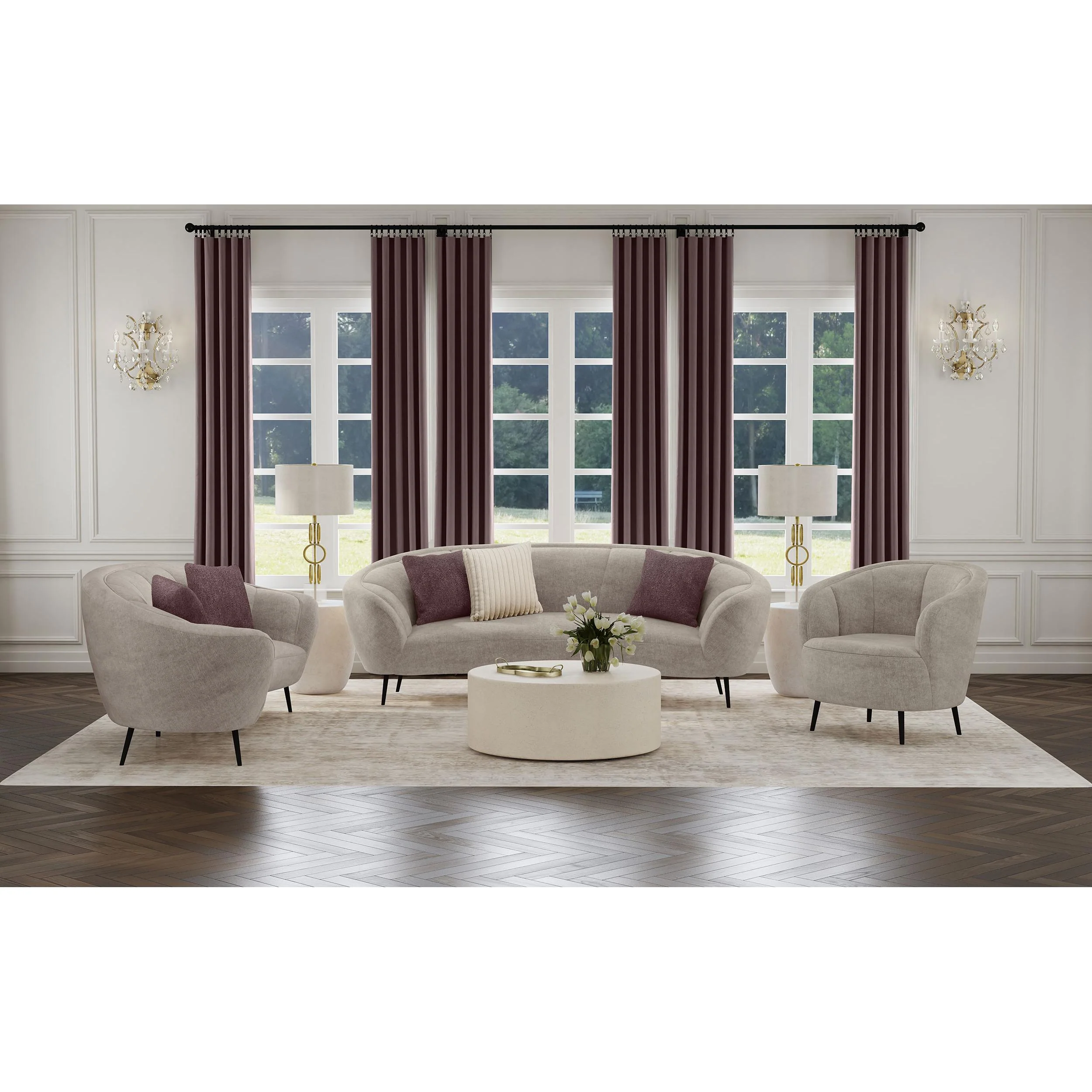 Coaster Furniture Ellorie 504837-S3 3 pc Living Room Set
