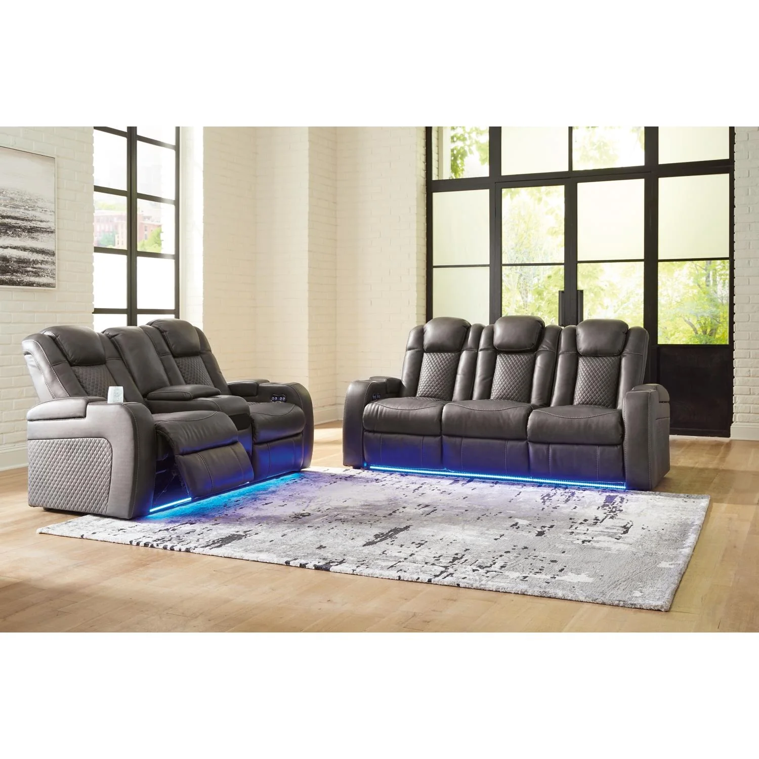 Signature Design by Ashley Fyne-Dyme 36602U1 2 pc Power Reclining Living Room Set - Image 1
