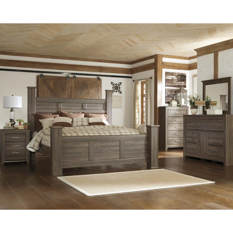 Signature Design by Ashley Juararo B251B25 8 pc California King Poster Bedroom Set - Image 1